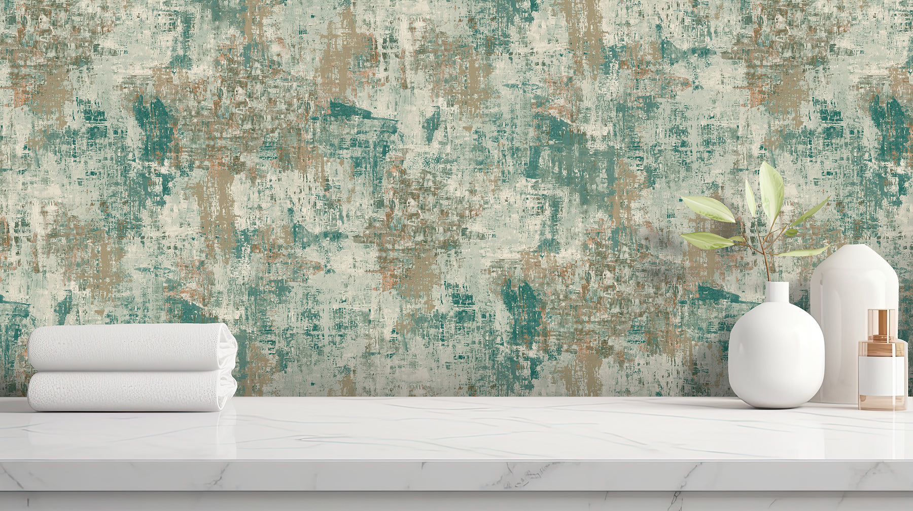 sergio-green-abstract-texture-wallpaper-york-wallcoverings-ah100193ah - York Wallcoverings Papel pintado