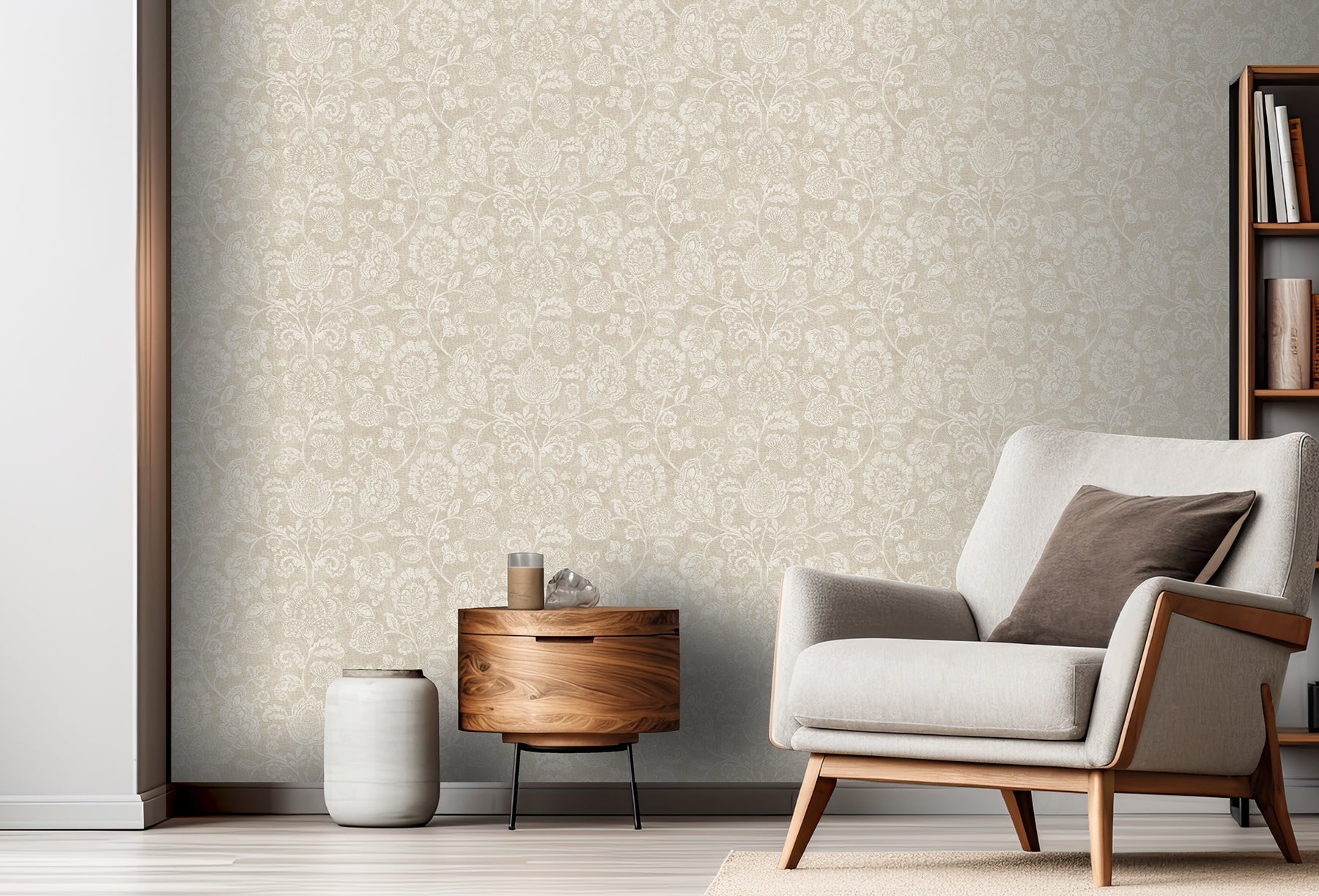verity-neutral-jacobean-trail-wallpaper-york-wallcoverings-ah100194ah - York Wallcoverings Papel pintado