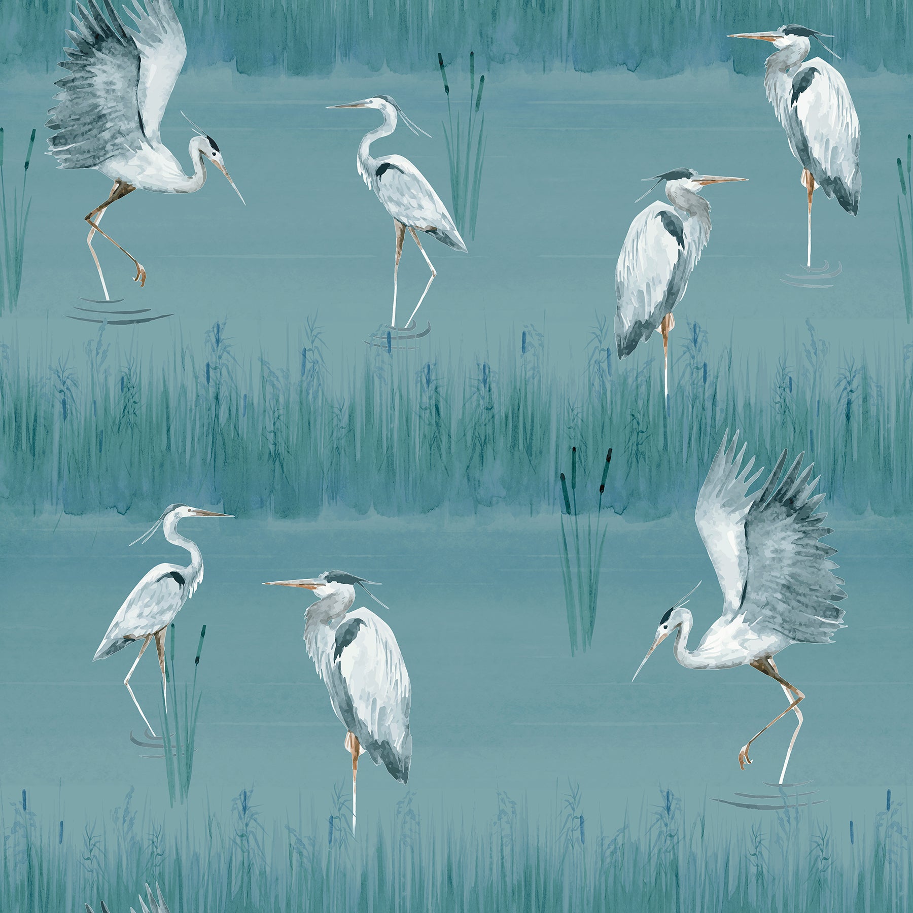 gerald-blue-heron-river-wallpaper-york-wallcoverings-ah100213ah - York Wallcoverings Wallpaper