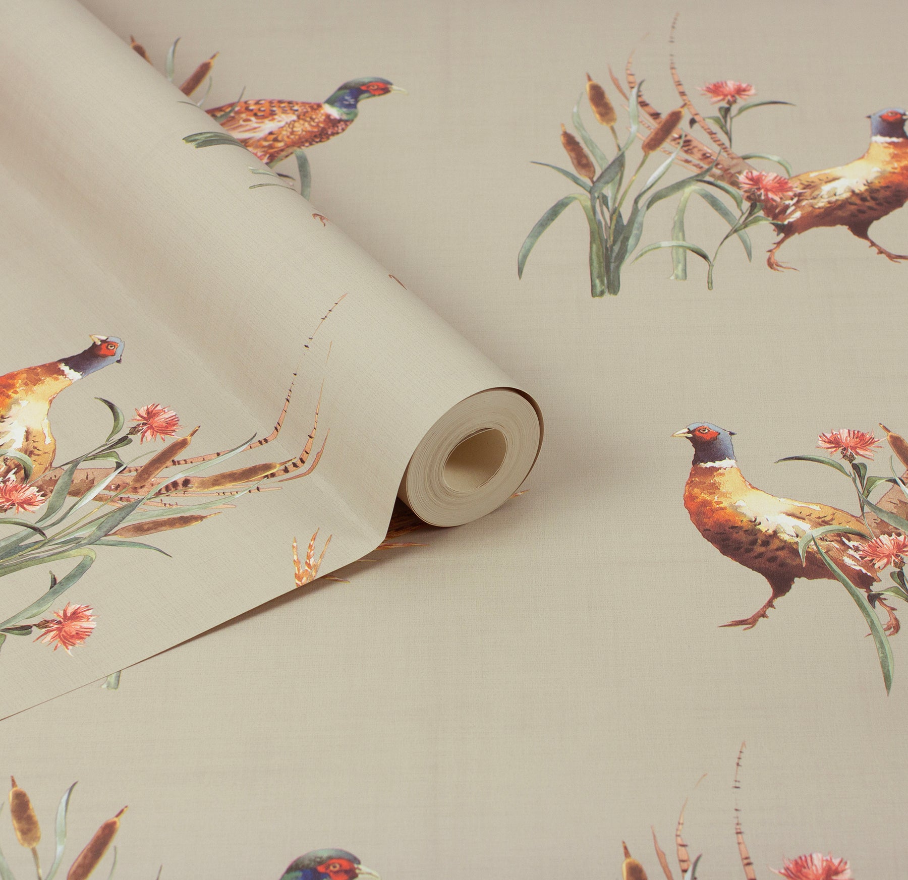 eustace-neutral-pheasant-meadow-wallpaper-york-wallcoverings-ah100214ah - York Wallcoverings Papel pintado