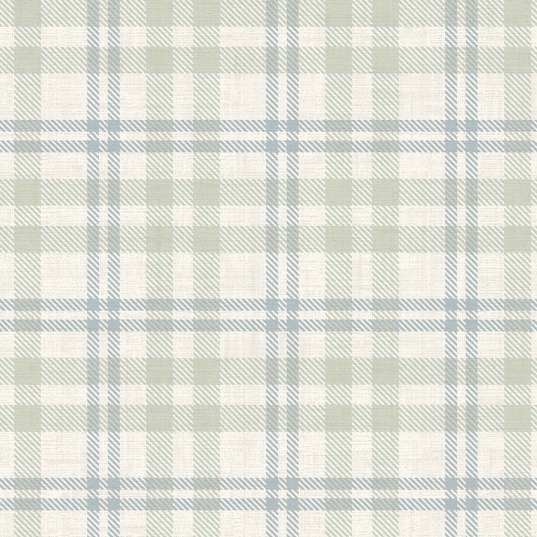 Corrine Neutral Countryside Check Wallpaper - York Wallcoverings - AH294606