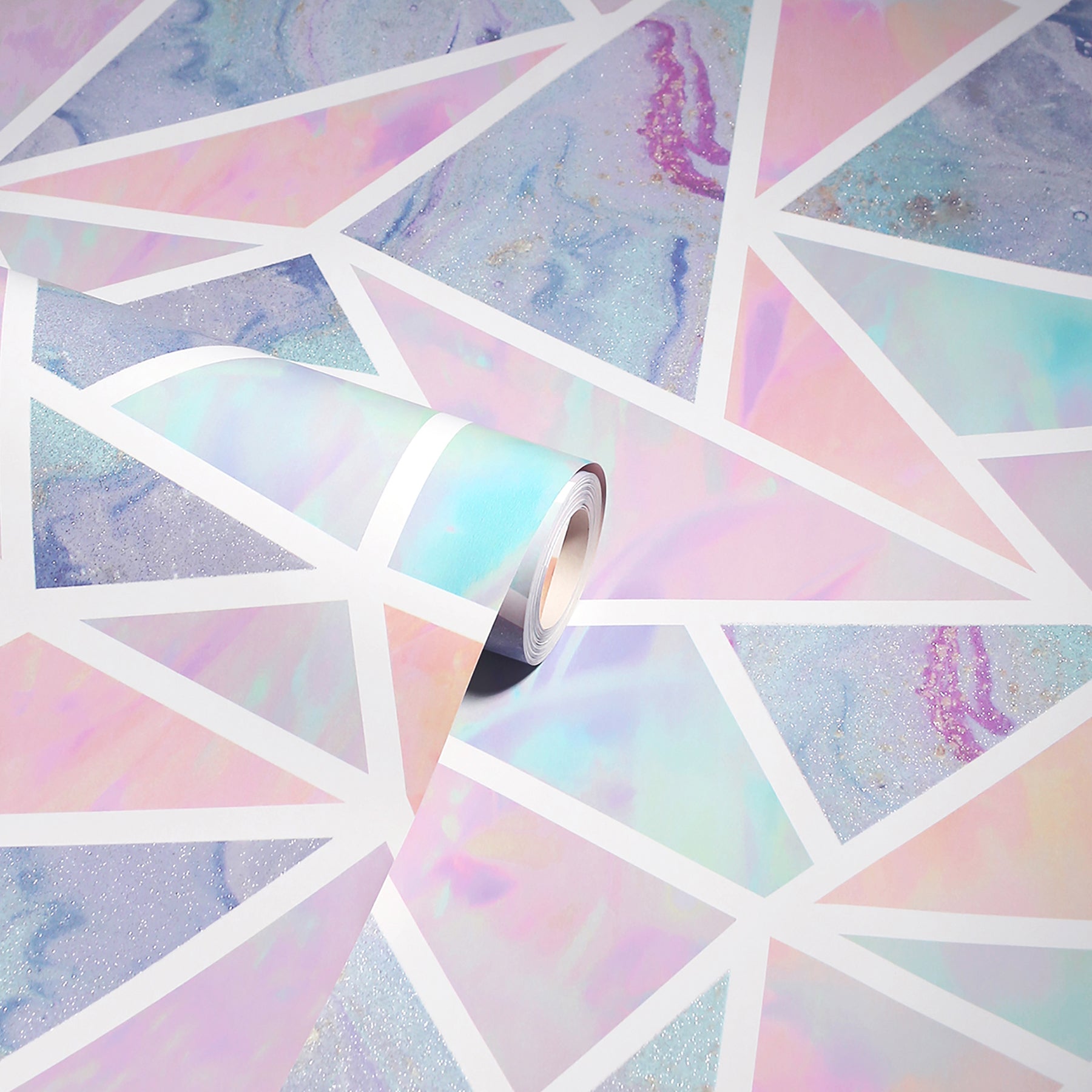 lizzie-pastel-triangles-wallpaper-york-wallcoverings-ah296002 - York Wallcoverings Papel pintado
