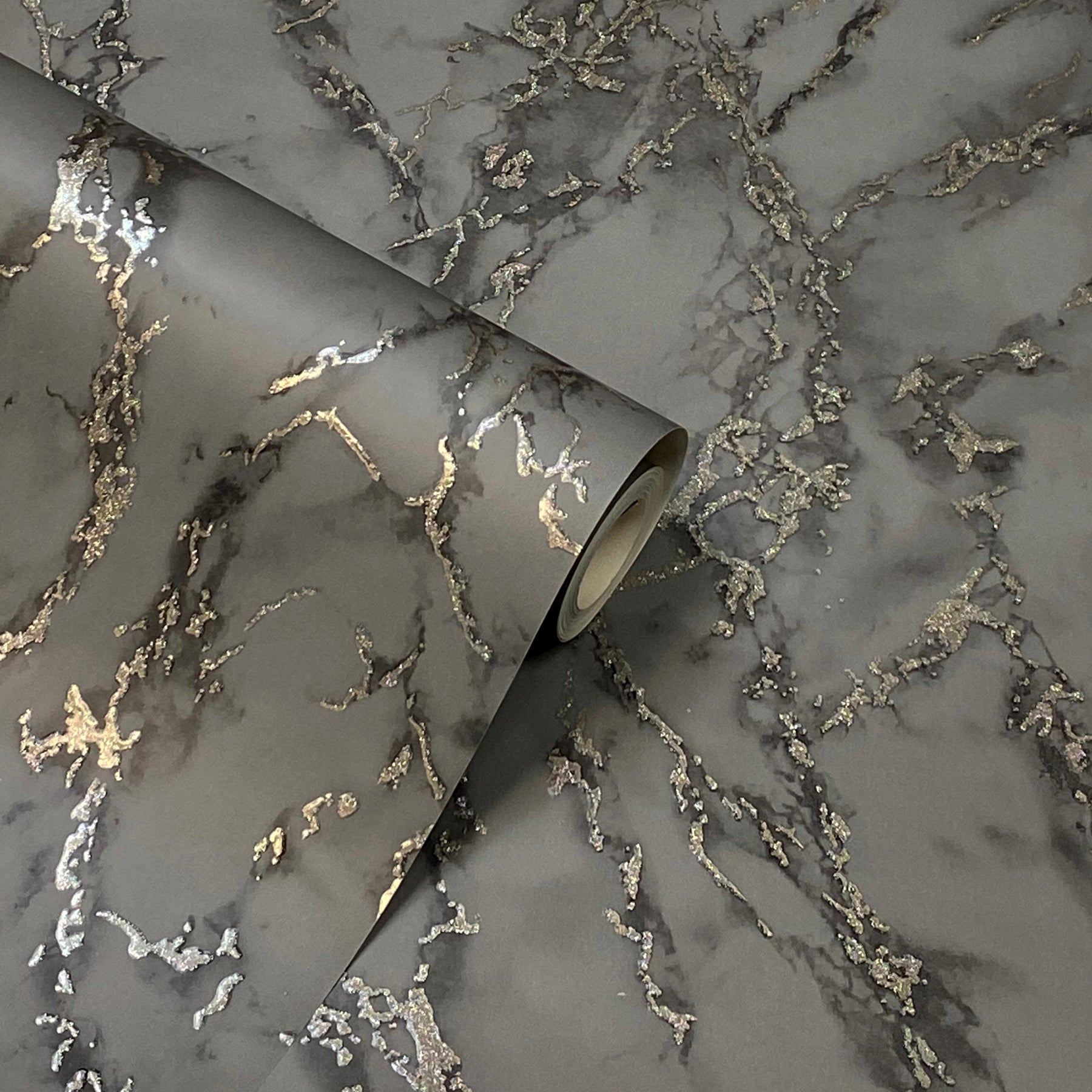 siward-charcoal-metallic-marble-wallpaper-york-wallcoverings-ah296702 - York Wallcoverings Papel pintado