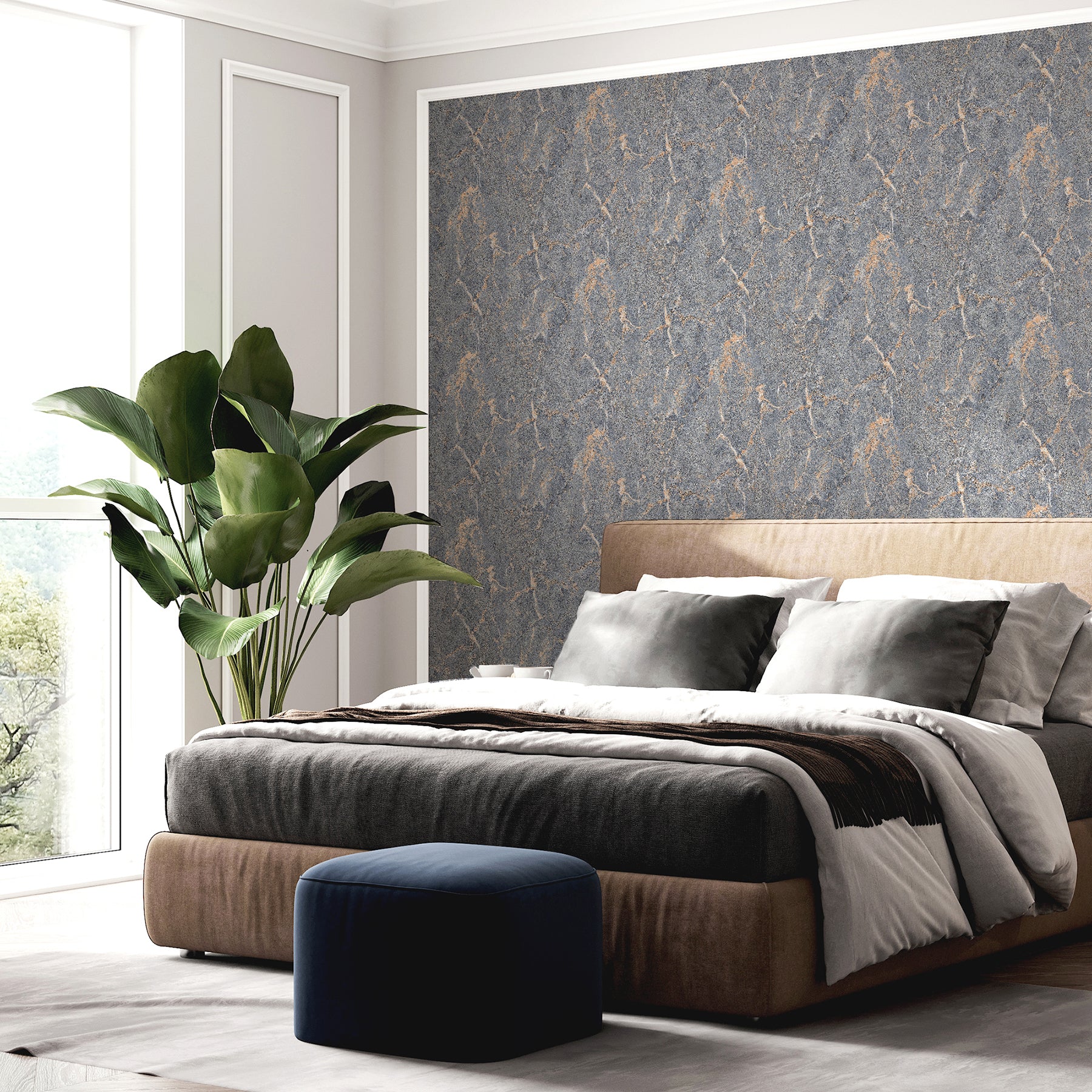 darcel-grey-granite-wallpaper-york-wallcoverings-ah296708 - York Wallcoverings Wallpaper