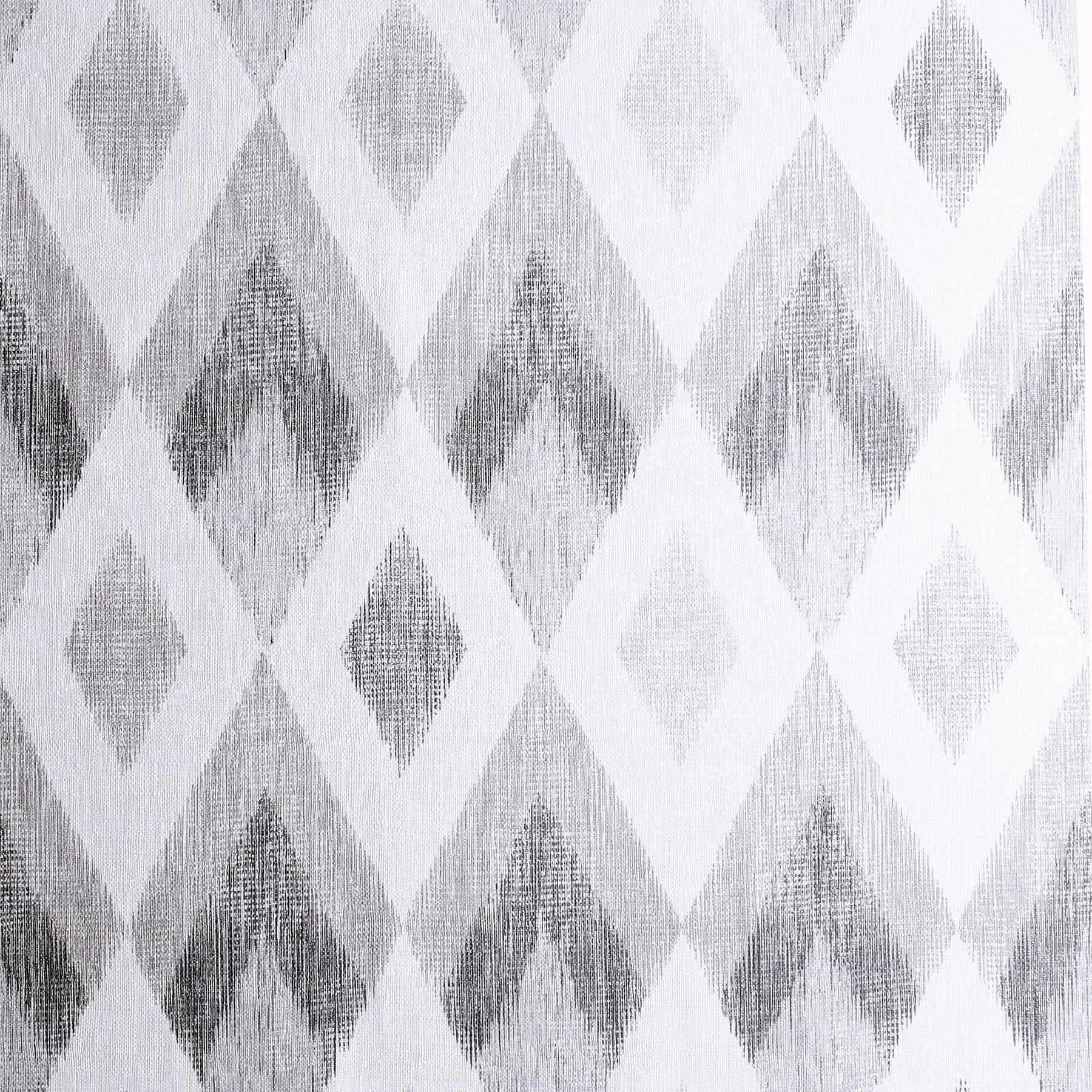Fitzgerald Grey Ikat Diamond Wallpaper - York Wallcoverings - AH297200 - York Wallcoverings Wallpaper