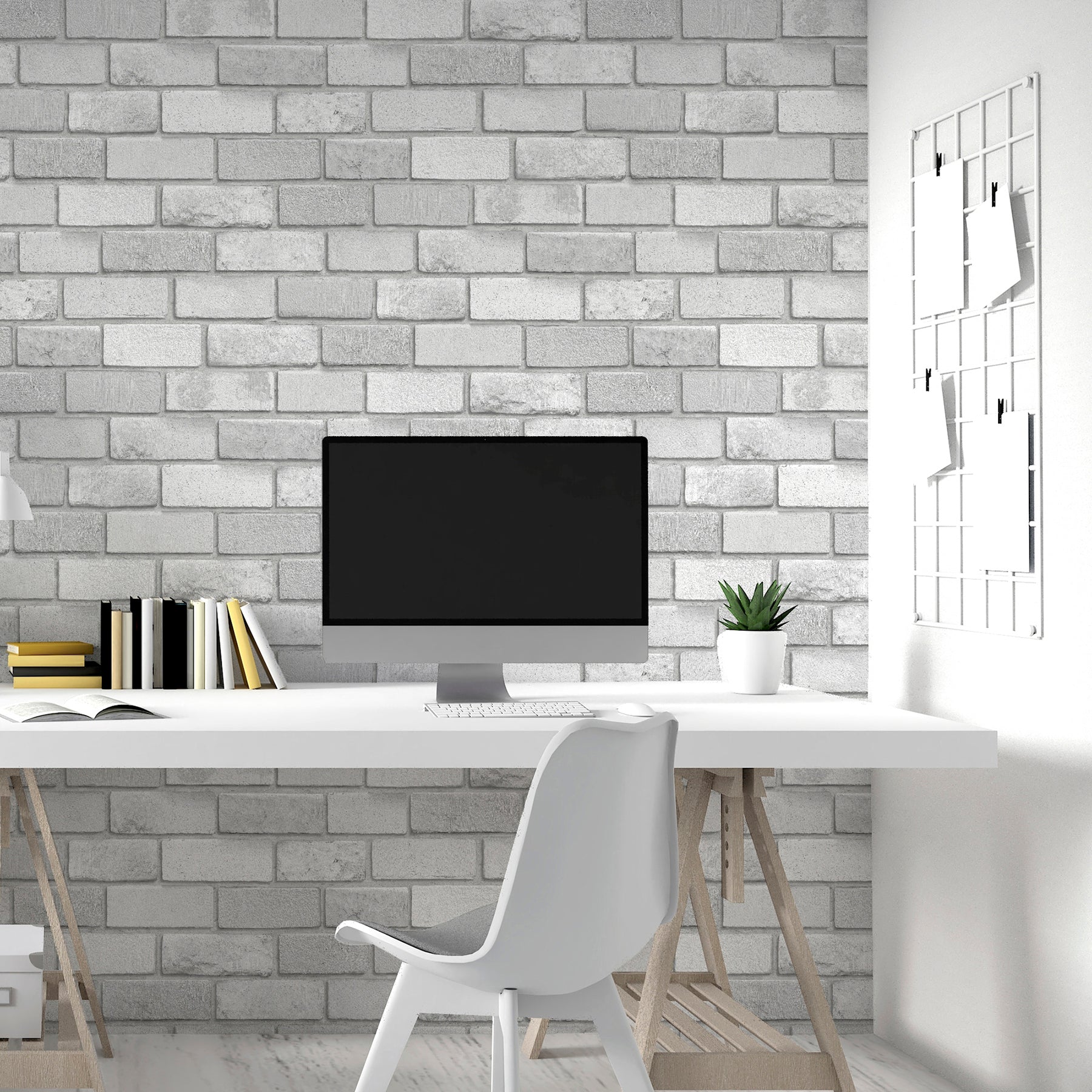 truman-dove-brick-wallpaper-york-wallcoverings-ah669401 - York Wallcoverings Papel pintado