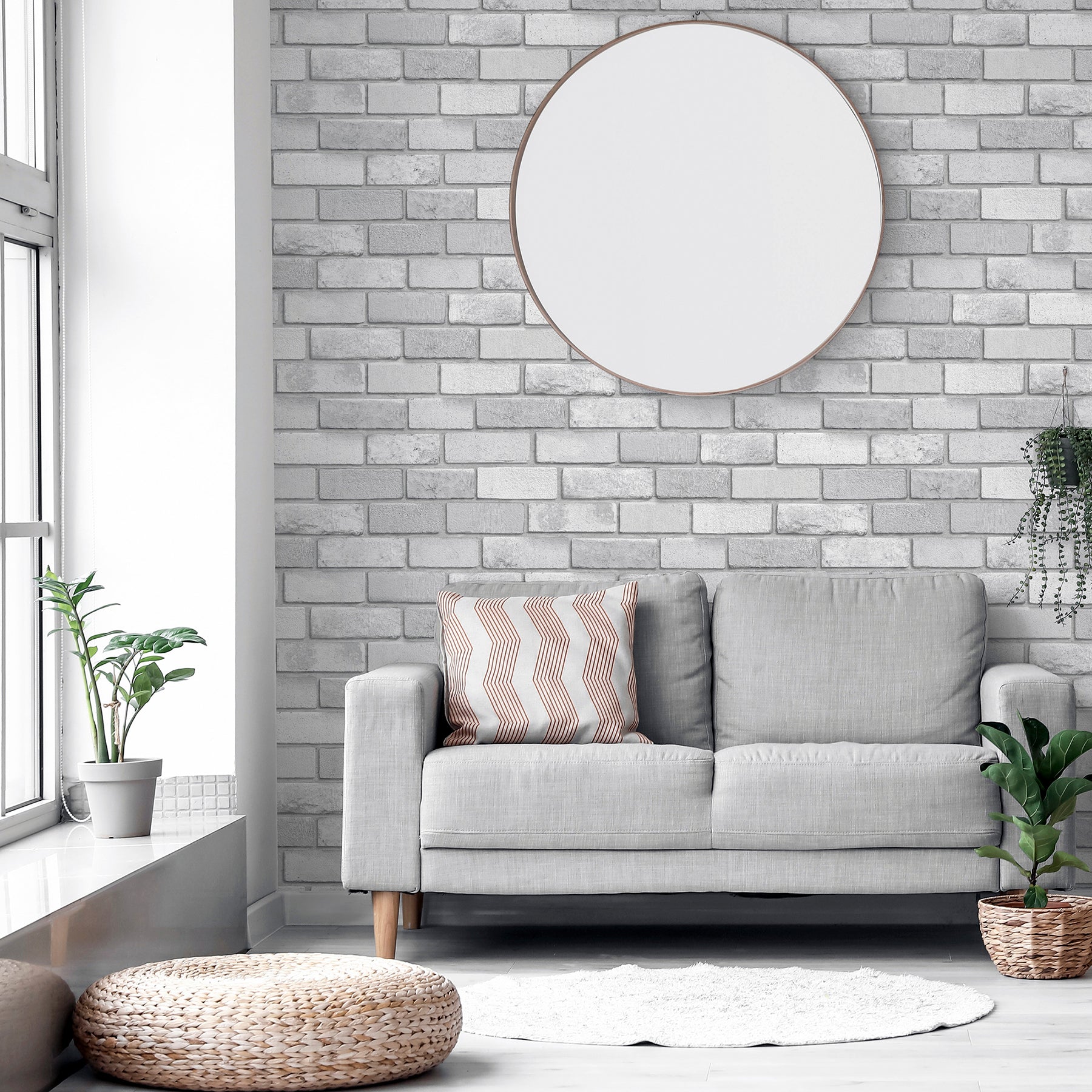 truman-dove-brick-wallpaper-york-wallcoverings-ah669401 - York Wallcoverings Papel pintado
