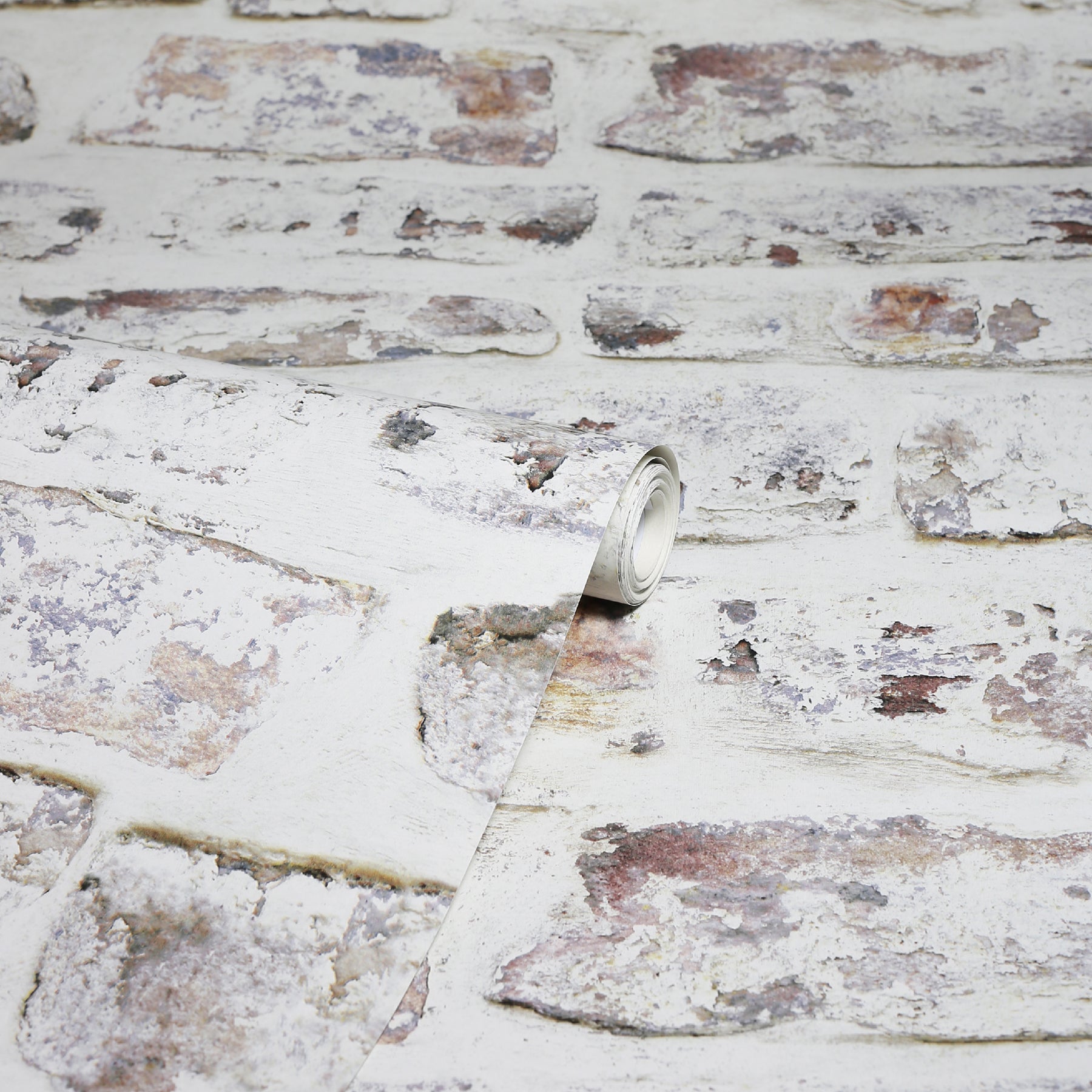 domenic-white-whitewashed-brick-wallpaper-york-wallcoverings-ah671100 - York Wallcoverings Wallpaper
