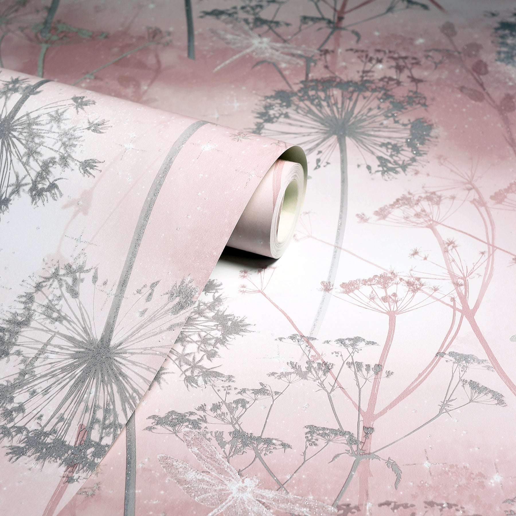 lena-pink-floral-wallpaper-york-wallcoverings-ah692305 - York Wallcoverings Papel pintado
