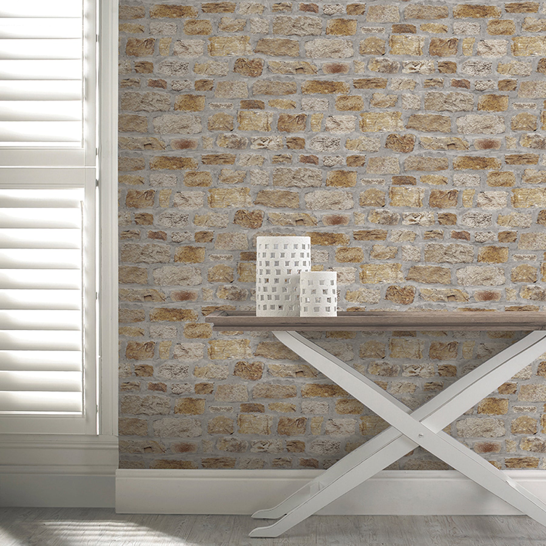 atticus-neutral-country-stone-wallpaper-york-wallcoverings-ah696500 - York Wallcoverings Wallpaper
