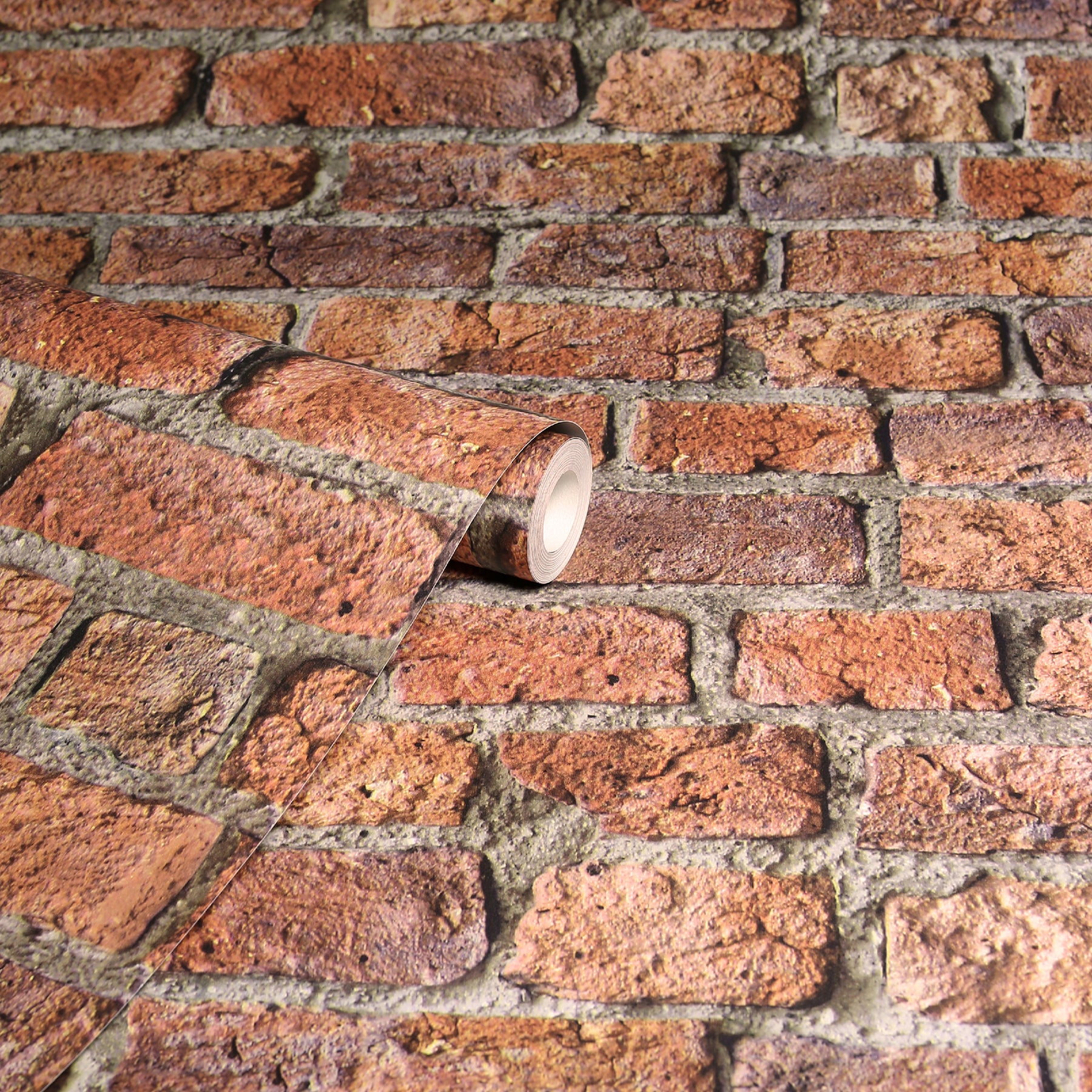 clifford-red-urban-brick-wallpaper-york-wallcoverings-ah696600 - York Wallcoverings Papel pintado