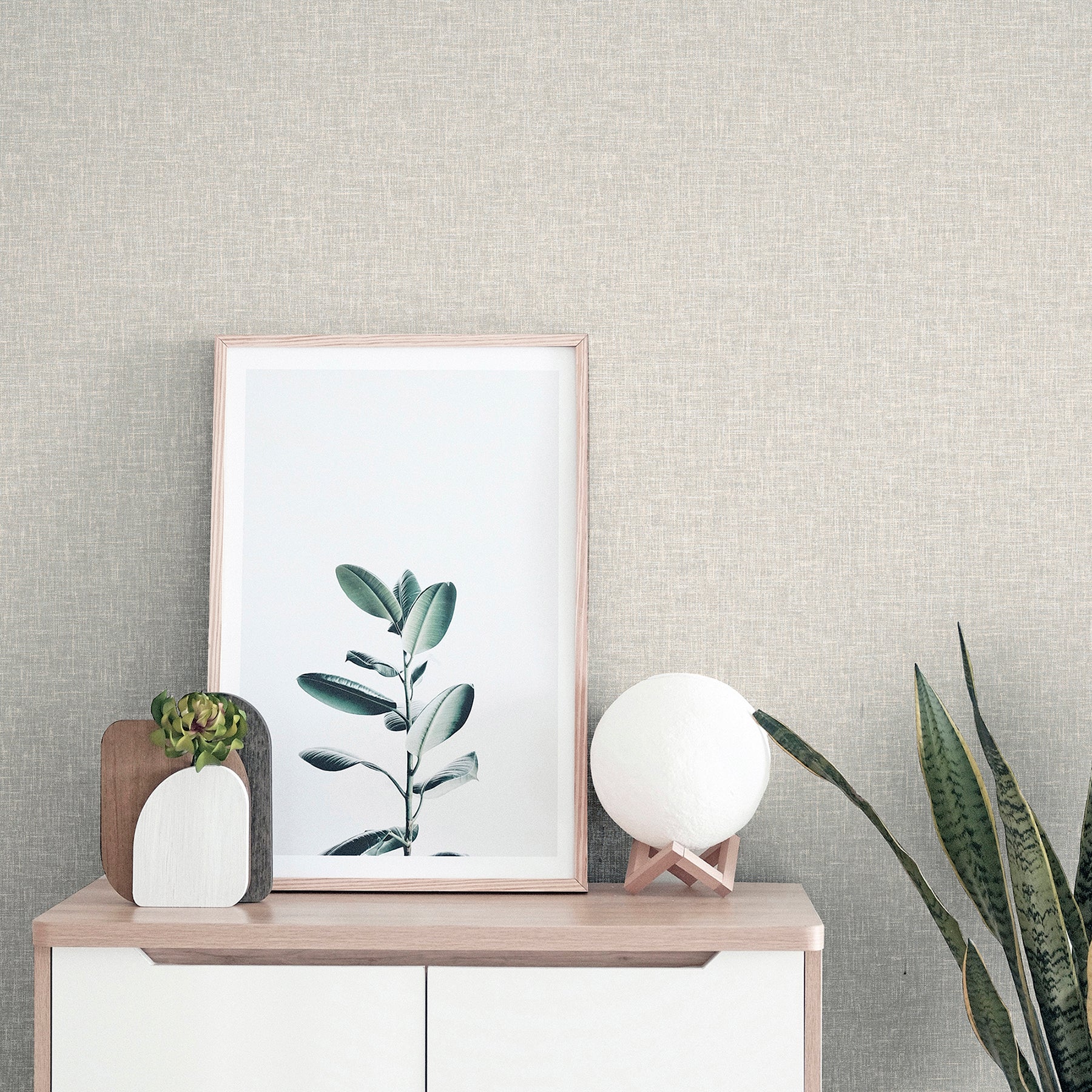 paulette-neutral-linen-texture-wallpaper-york-wallcoverings-ah901704 - York Wallcoverings Papel pintado