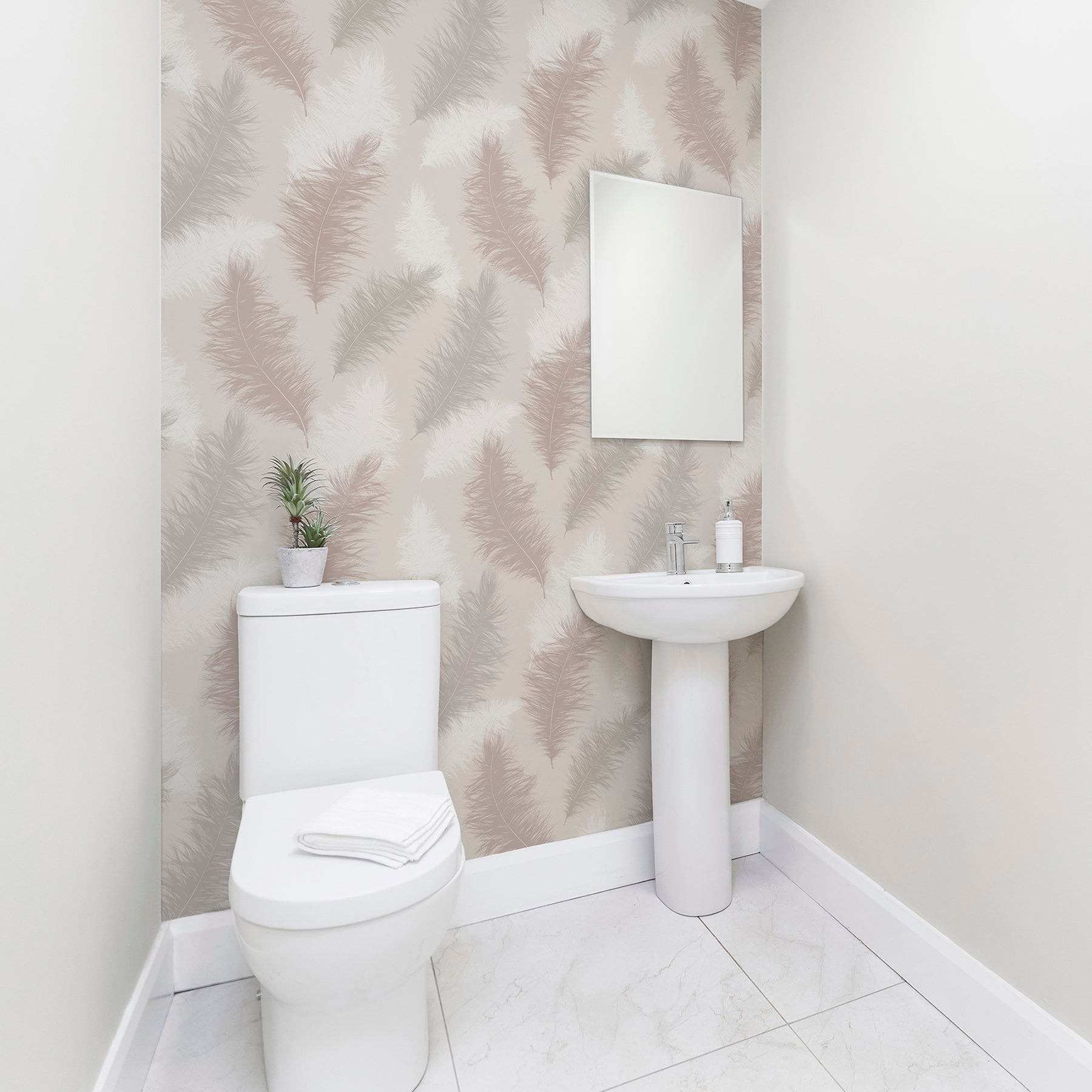 sussurro-pink-feathers-wallpaper-york-wallcoverings-ah901706 - York Wallcoverings Papel pintado