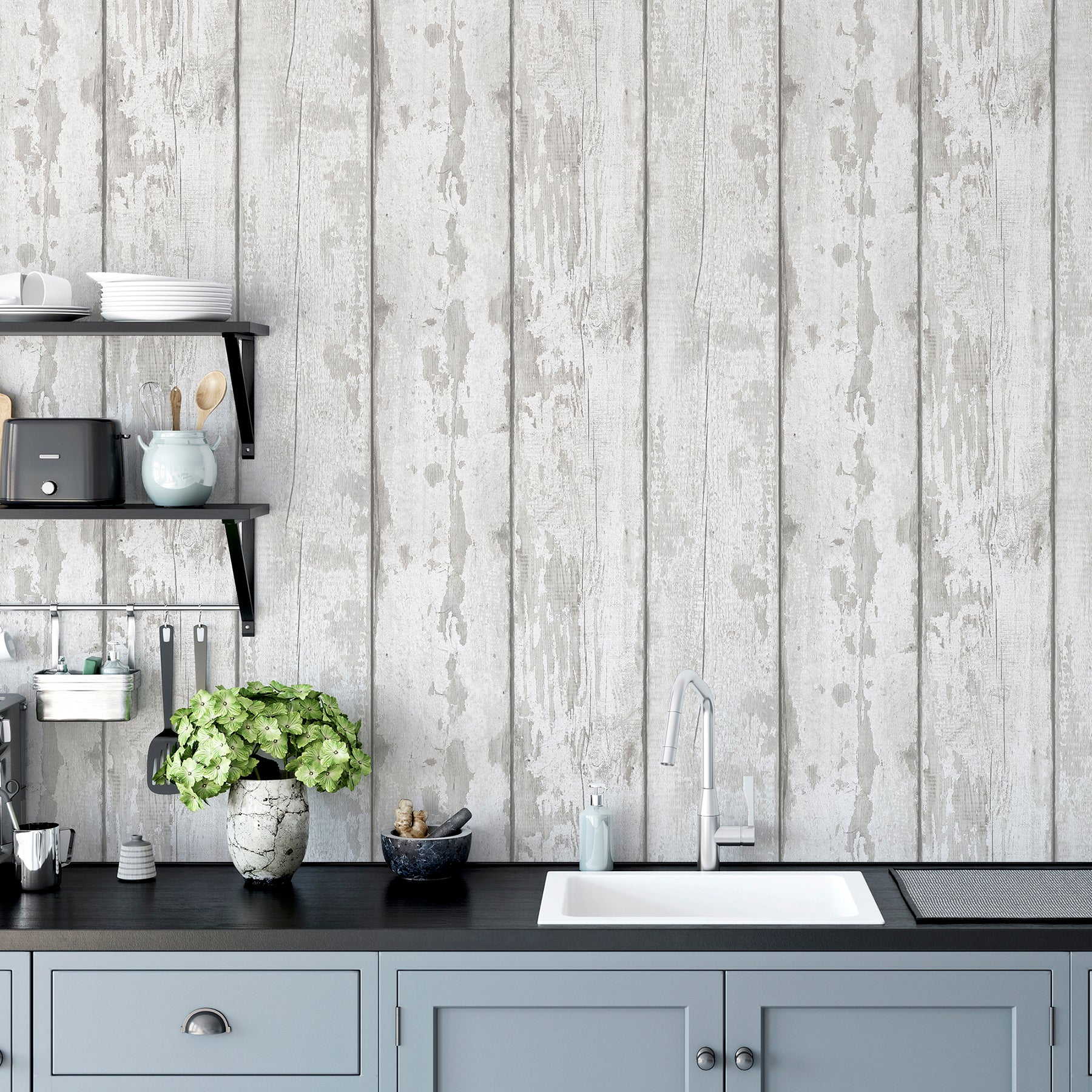 ambrose-grey-wood-plank-wallpaper-york-wallcoverings-ah908501 - York Wallcoverings Papel pintado