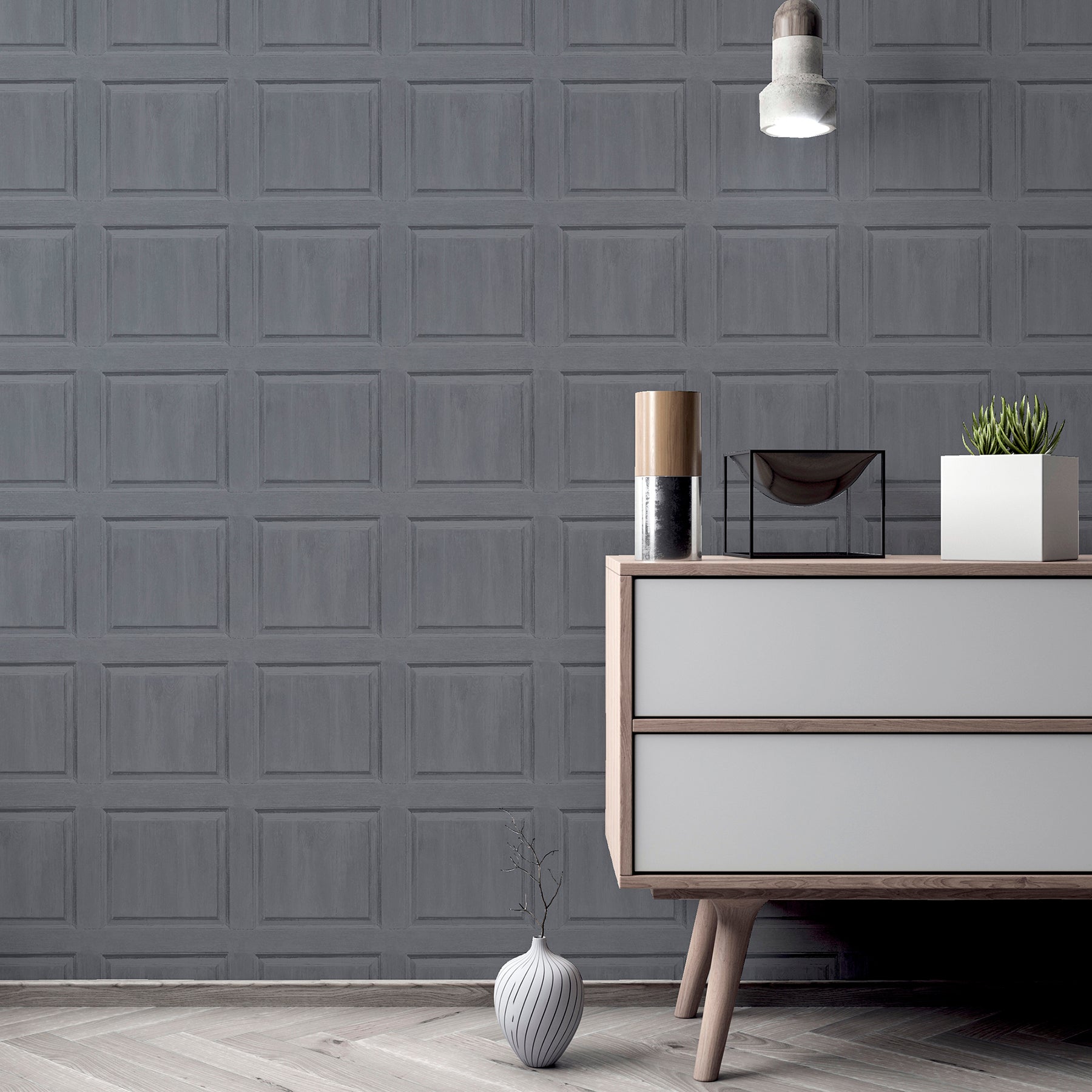 bellamy-charcoal-wooden-panel-wallpaper-york-wallcoverings-ah909600 - York Wallcoverings Wallpaper