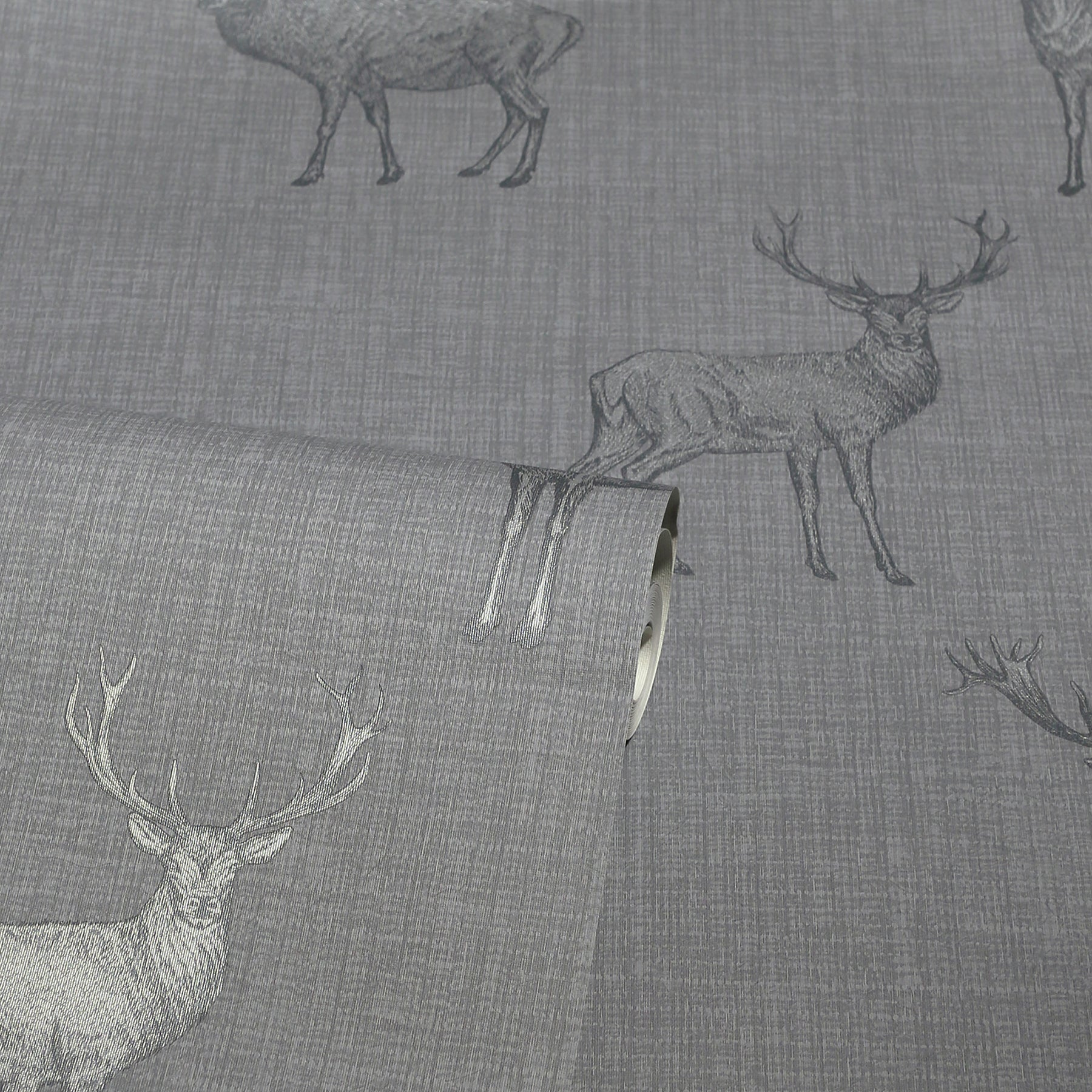 hank-grey-stag-wallpaper-york-wallcoverings-ah909608 - York Wallcoverings Papel pintado