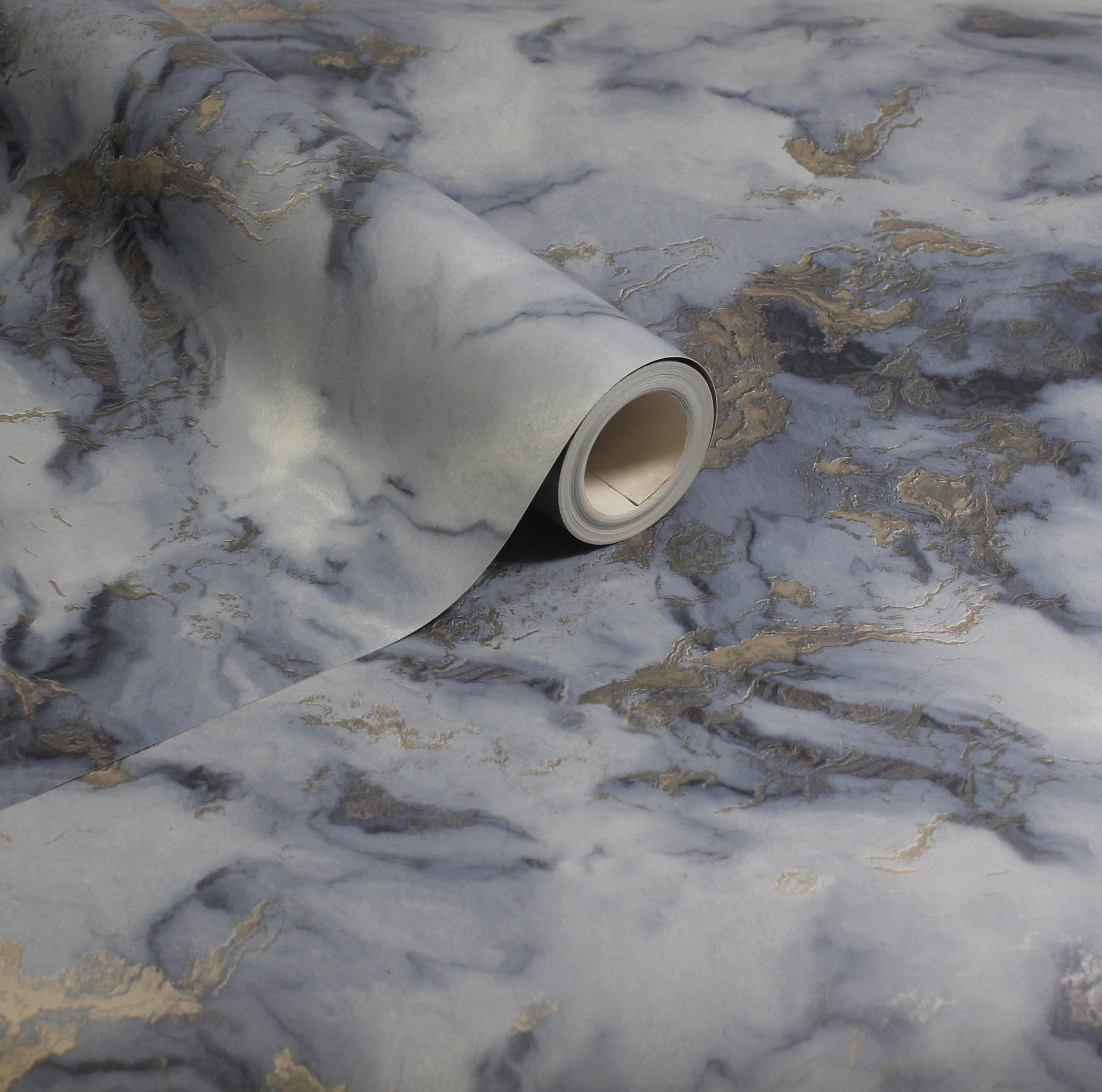 merrick-navy-marble-wallpaper-york-wallcoverings-ah923000 - York Wallcoverings Papel pintado