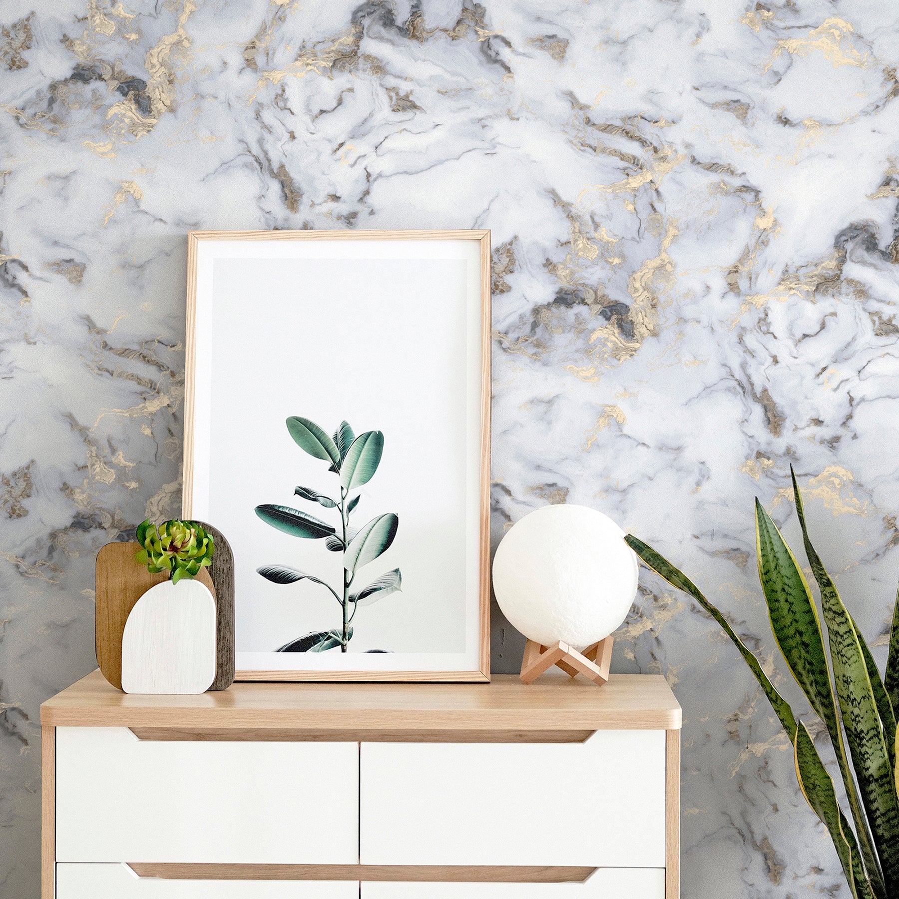merrick-grey-marble-wallpaper-york-wallcoverings-ah923001 - York Wallcoverings Papel pintado