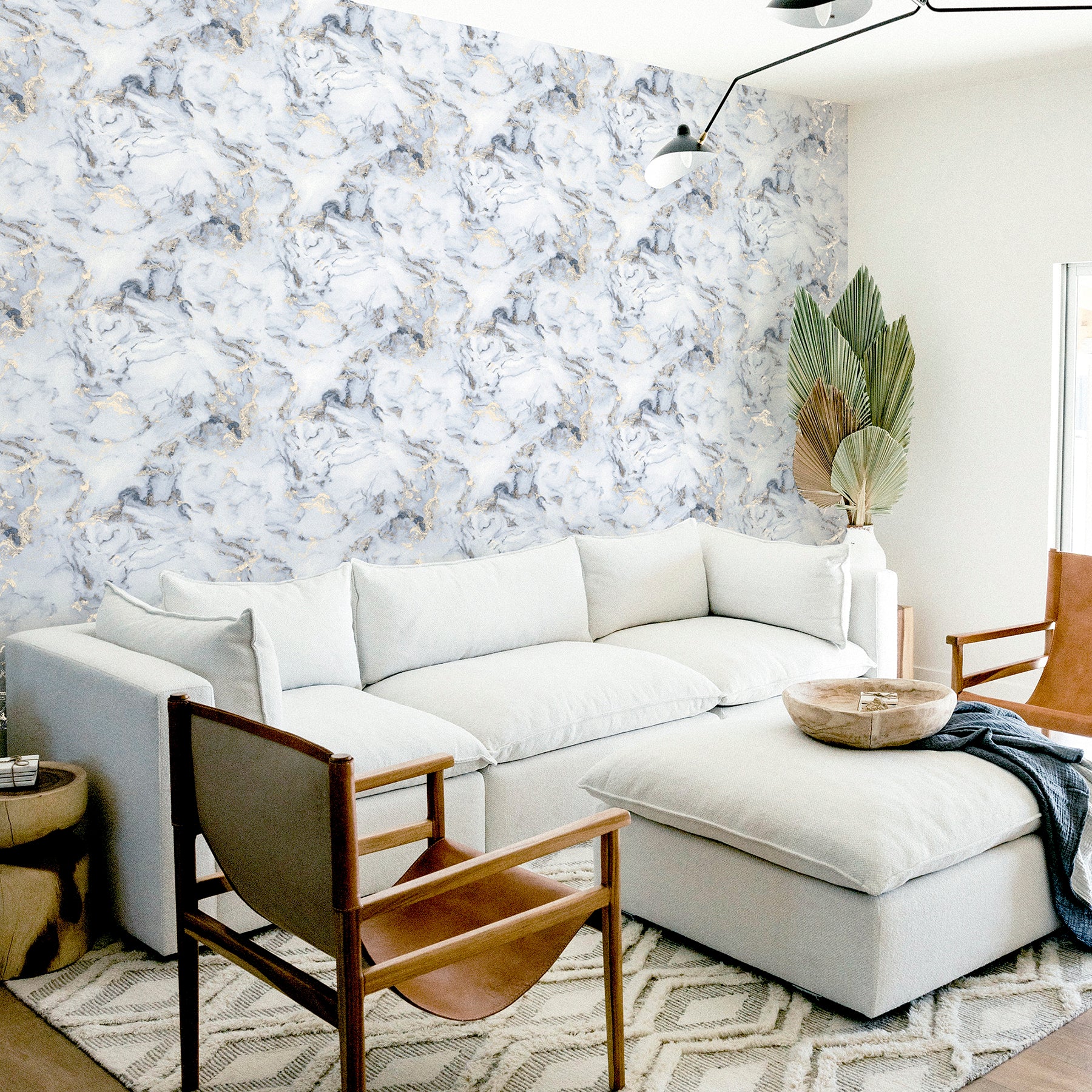 merrick-grey-marble-wallpaper-york-wallcoverings-ah923001 - York Wallcoverings Papel pintado