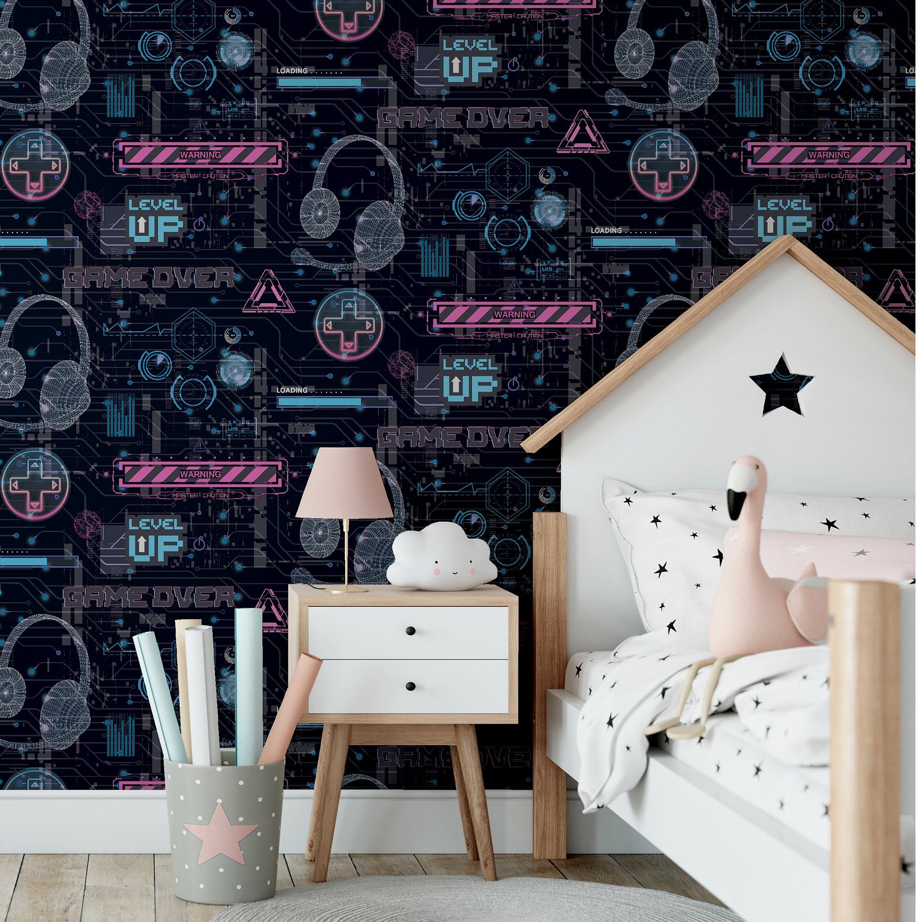 casper-pink-gamer-wallpaper-york-wallcoverings-ah923803 - York Wallcoverings Wallpaper