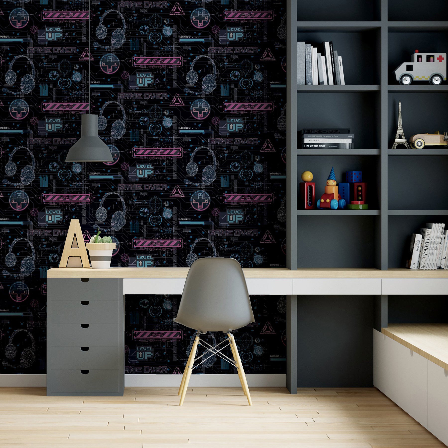 casper-pink-gamer-wallpaper-york-wallcoverings-ah923803 - York Wallcoverings Wallpaper