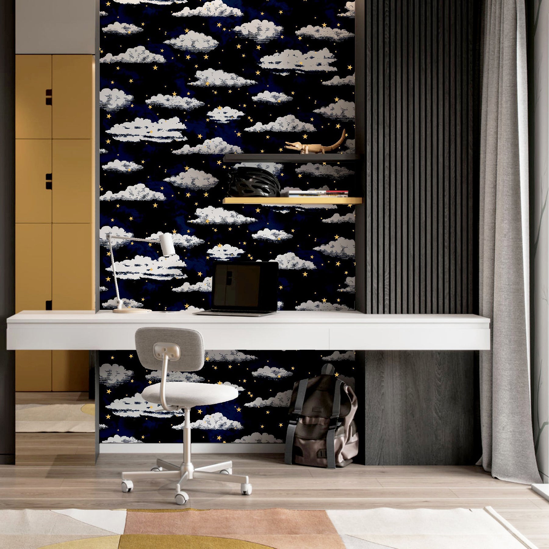 zeno-navy-starry-skies-wallpaper-york-wallcoverings-ah923907 - York Wallcoverings Papel pintado