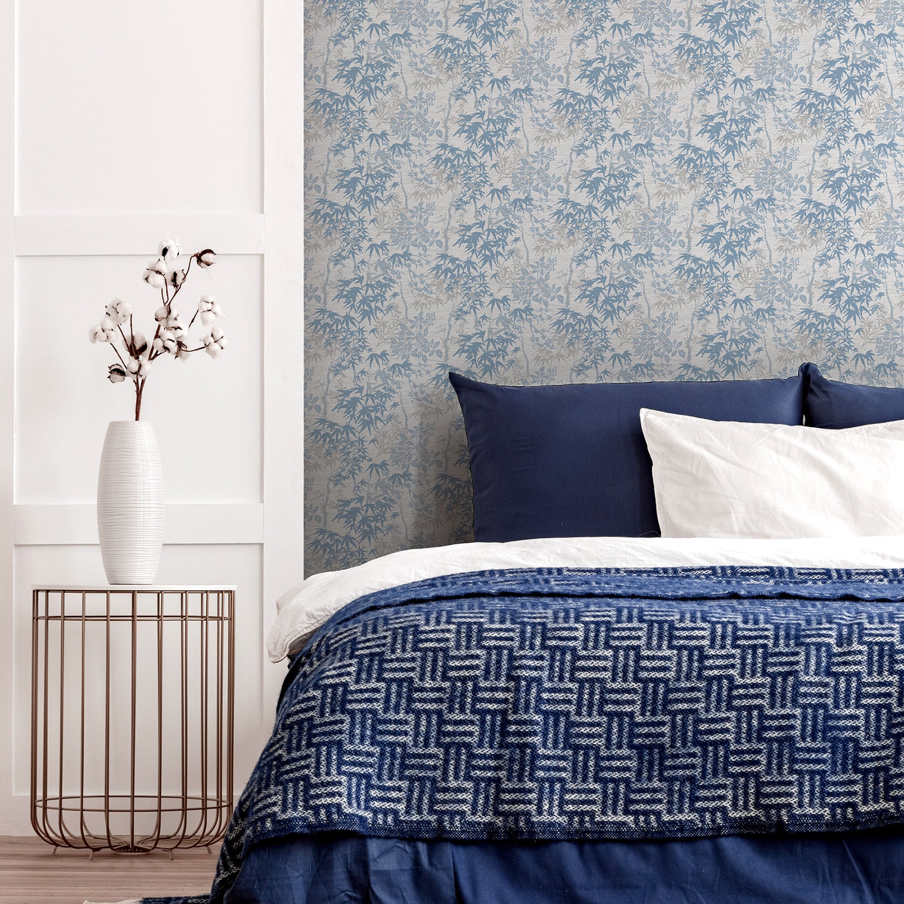 elinore-blue-bamboo-trail-wallpaper-york-wallcoverings-ah924407 - York Wallcoverings Papel pintado