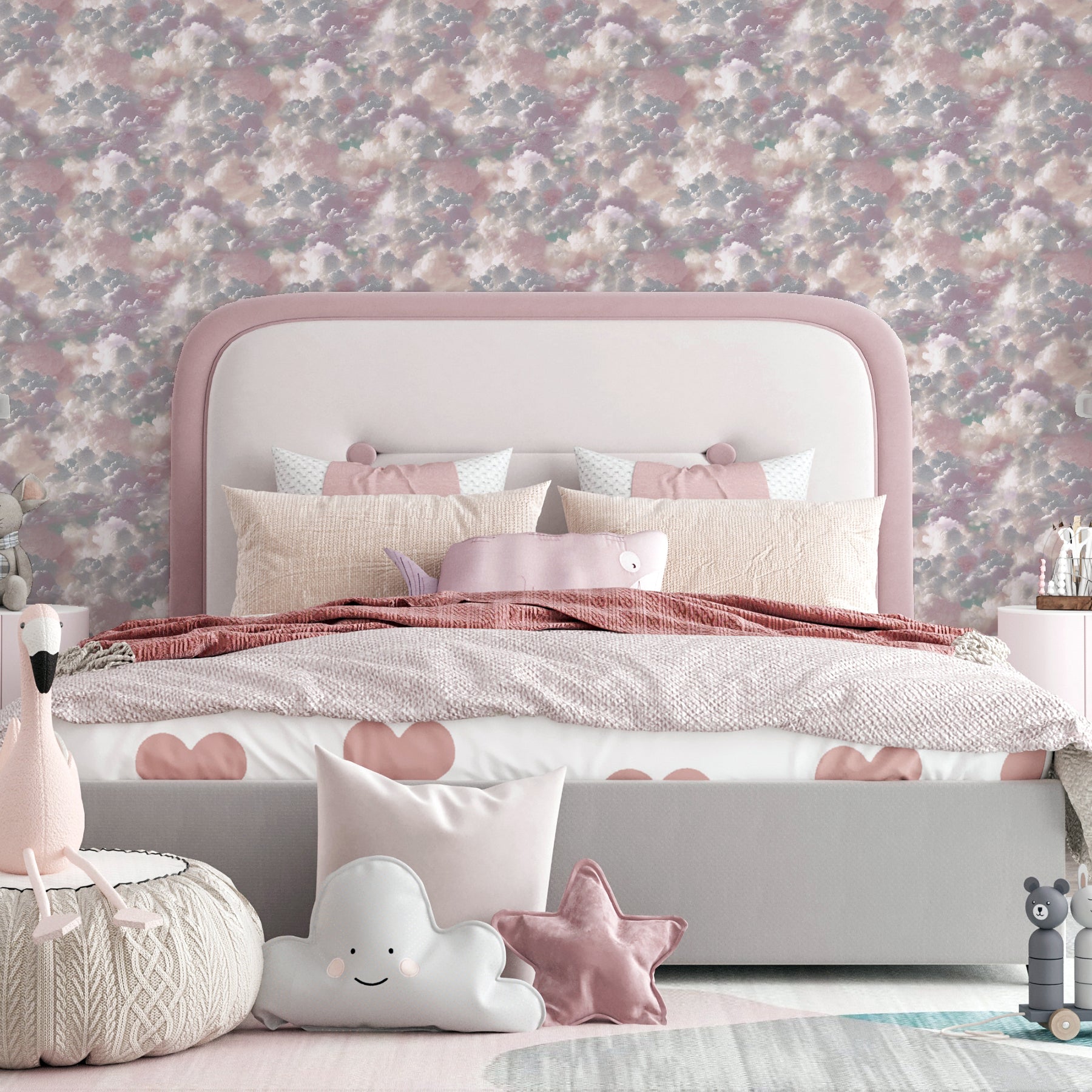 merryweather-violet-cloudy-skies-wallpaper-york-wallcoverings-ah924508 - York Wallcoverings Wallpaper