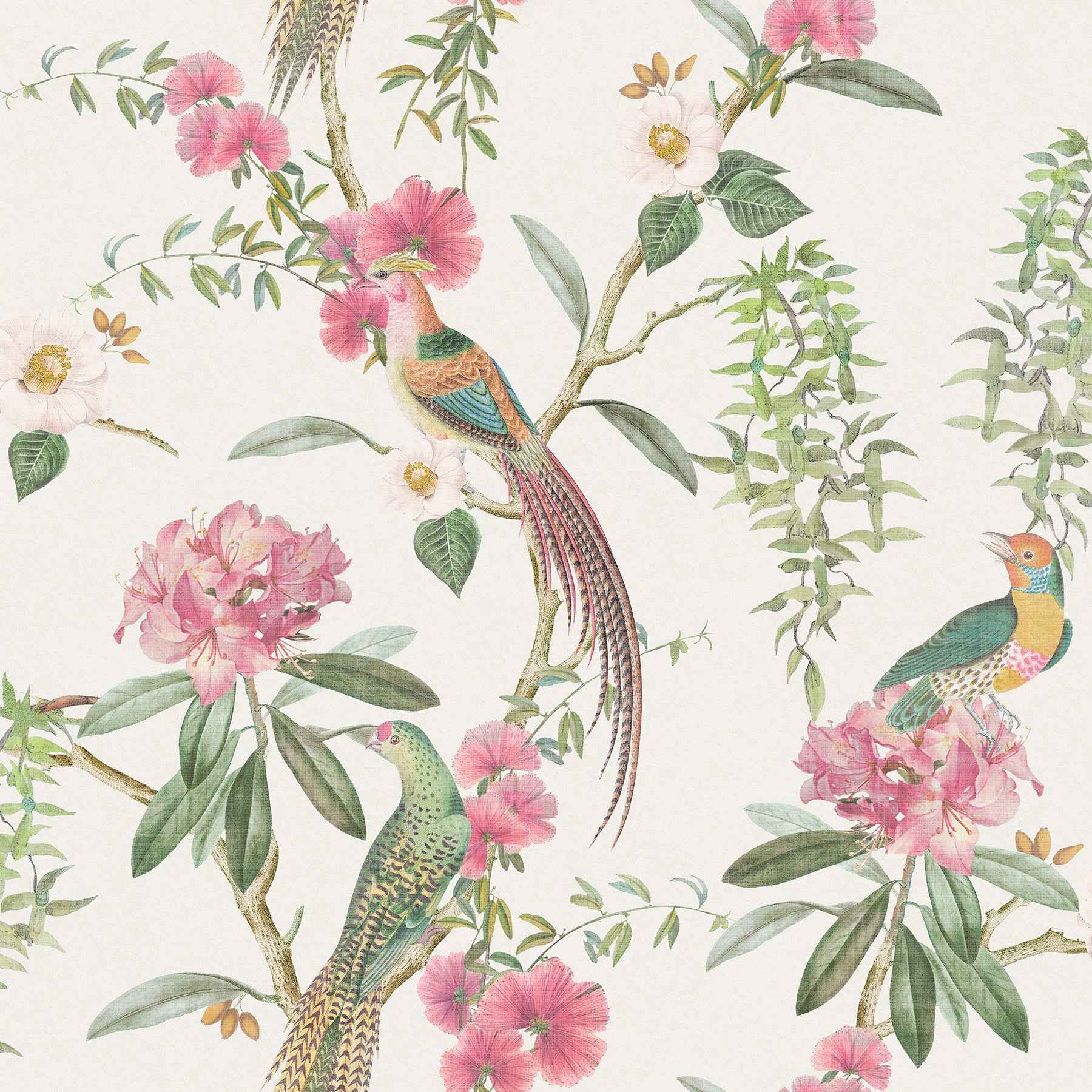 Celine Pink Courtyard Garden Wallpaper - York Wallcoverings - AH924907 - York Wallcoverings Wallpaper