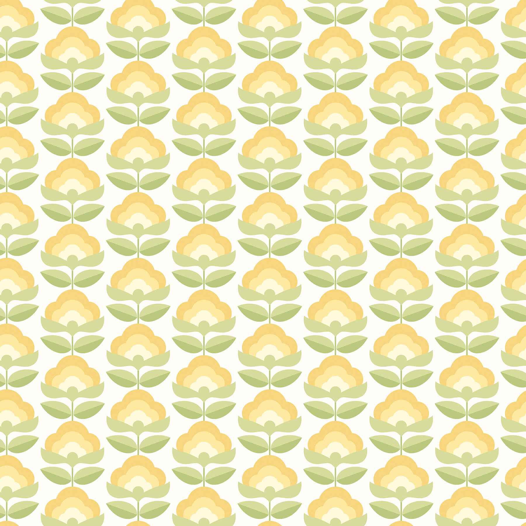 Retro Flower Sunshine Peel and Stick Wallpaper - York Wallcoverings - HWA1170PU