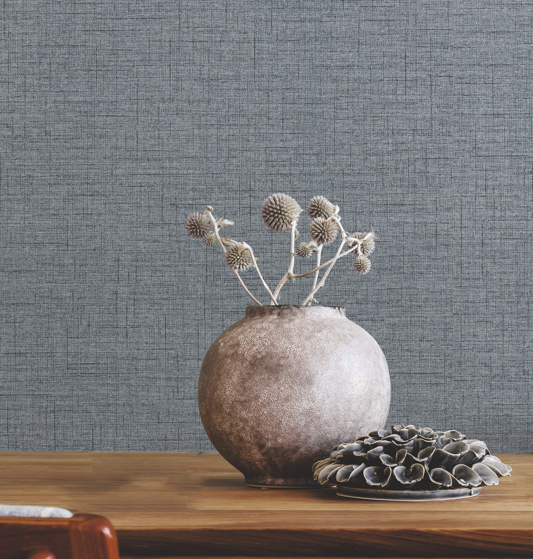 leon-denim-faux-fabric-wallpaper-york-wallcoverings-4207-5415 - York Wallcoverings Papel pintado