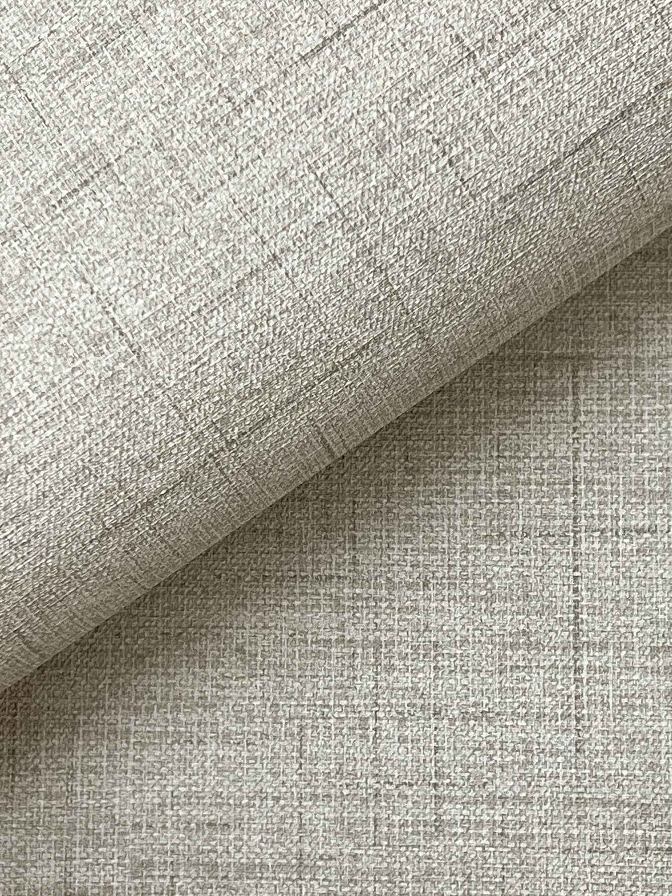 Leon Light Grey Faux Fabric Wallpaper - York Wallcoverings - 4207-5418 - York Wallcoverings Wallpaper