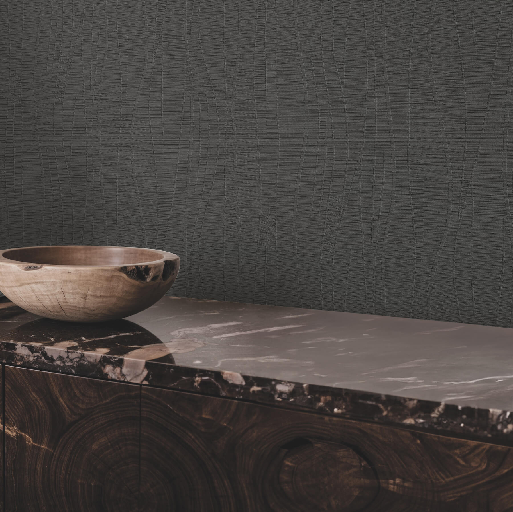 amir-black-embossed-wallpaper-york-wallcoverings-4207-5448 - York Wallcoverings Papel pintado