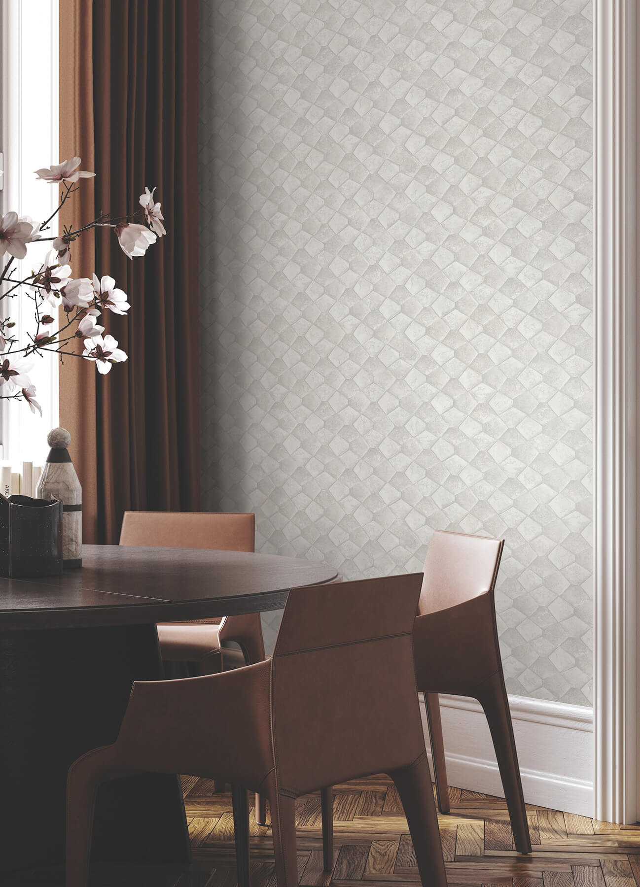 waterford-dove-tiled-wallpaper-york-wallcoverings-ma34906 - York Wallcoverings Wallpaper