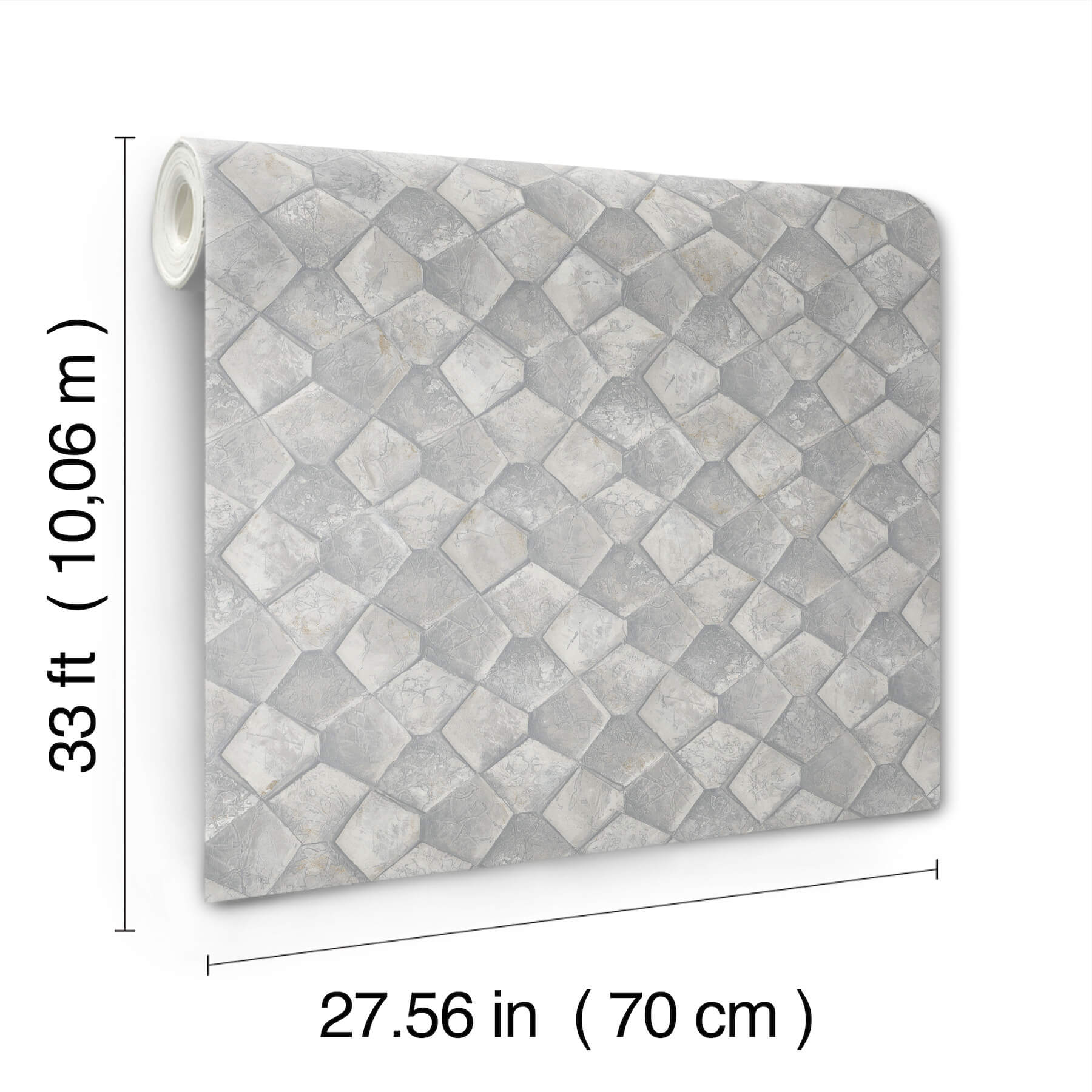 waterford-grey-tiled-wallpaper-york-wallcoverings-ma34907 - York Wallcoverings Wallpaper