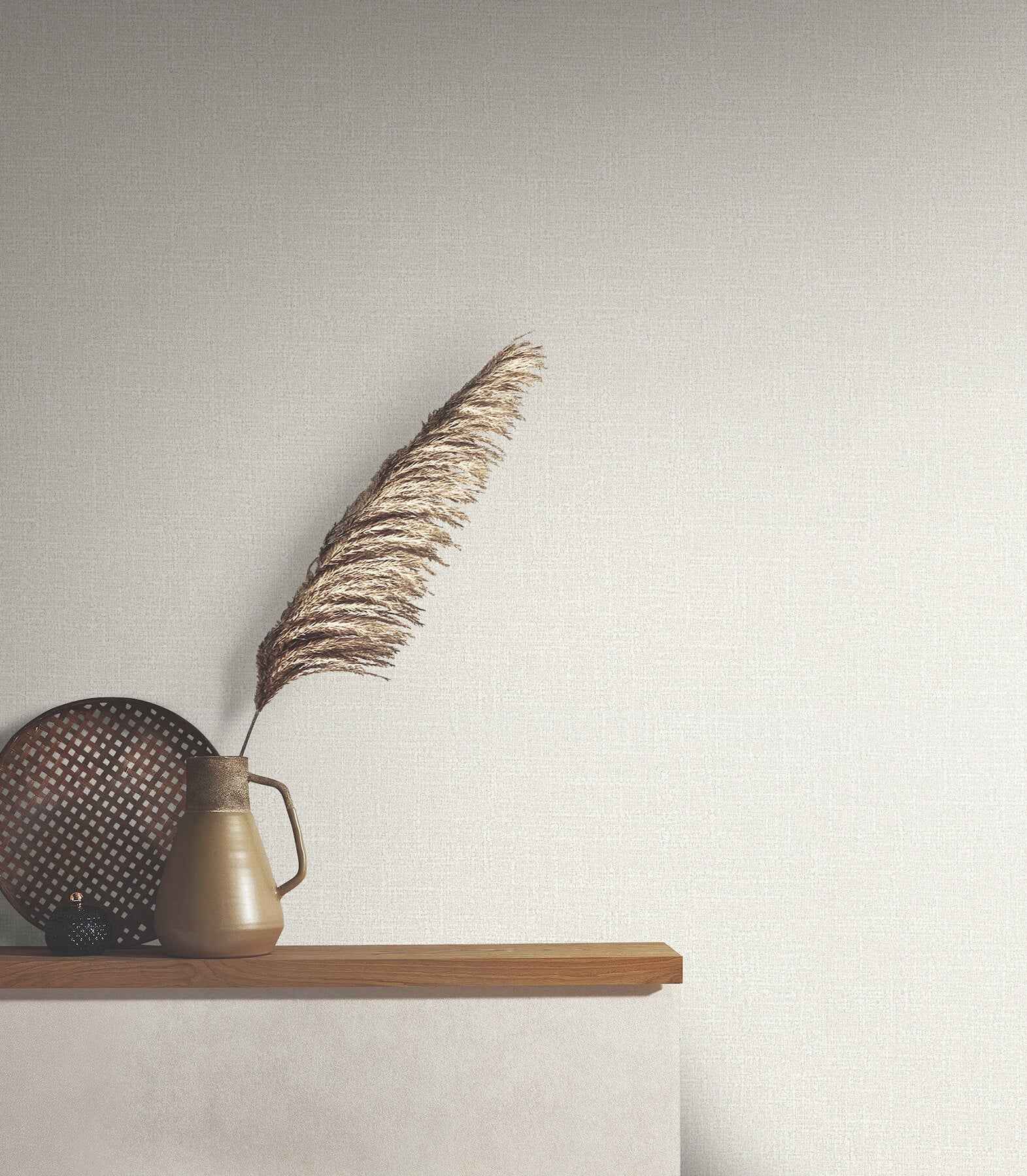 Highland Tweed Dove Faux Fabric Wallpaper - York Wallcoverings - MA34913 - York Wallcoverings Wallpaper