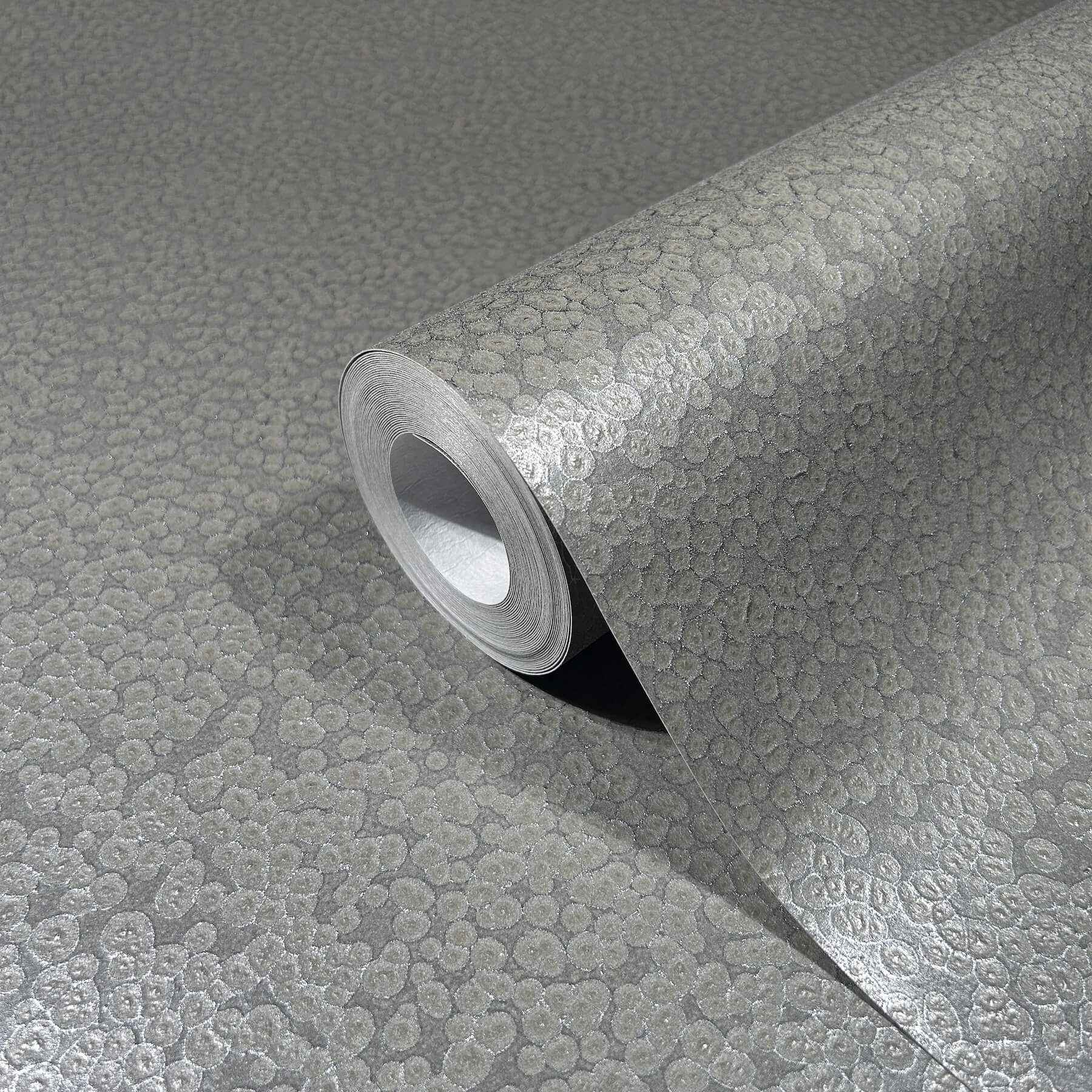 Hudson Pewter Hammered Metal Wallpaper - York Wallcoverings - MA34957 - York Wallcoverings Wallpaper
