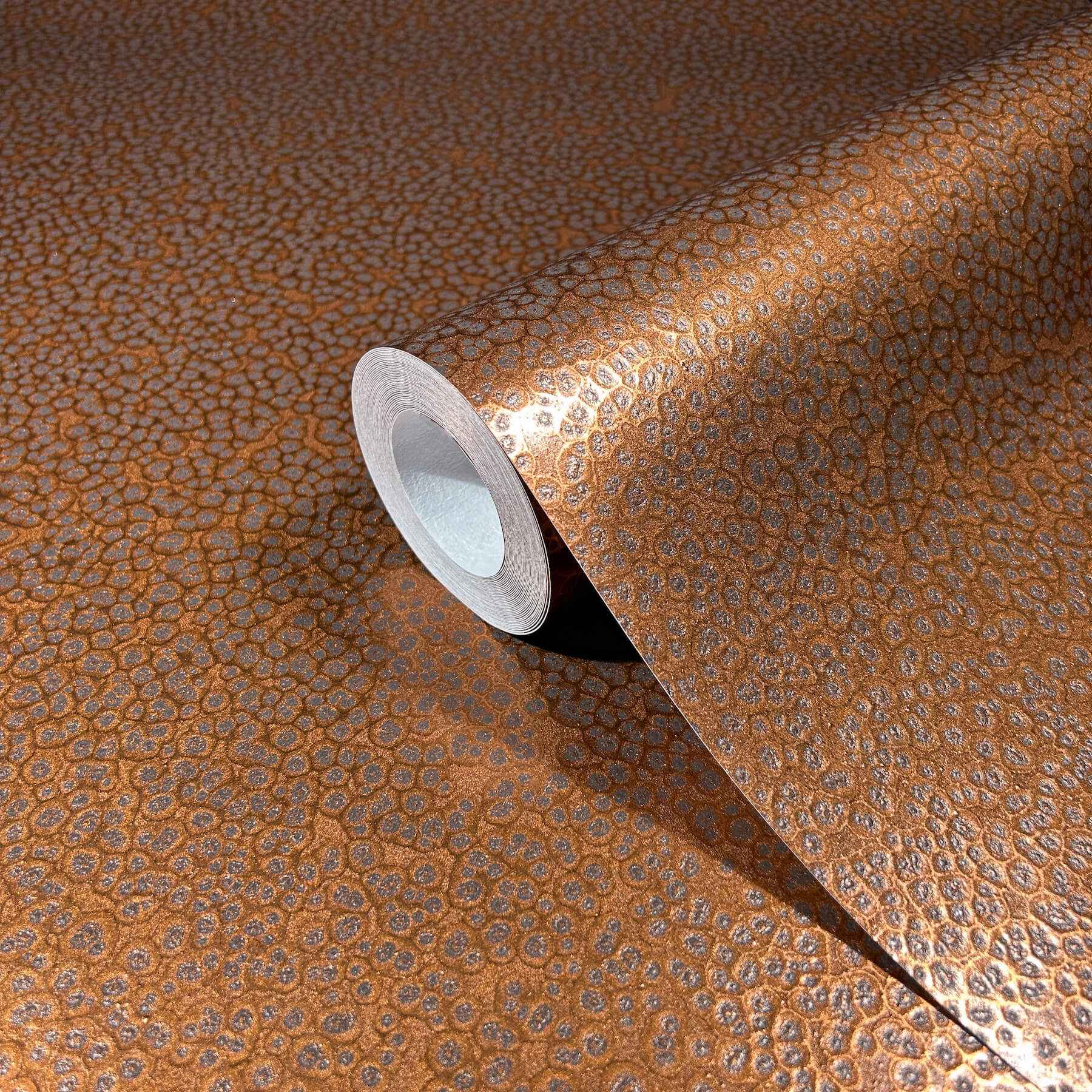 Hudson Copper Hammered Metal Wallpaper - York Wallcoverings - MA34958 - York Wallcoverings Wallpaper