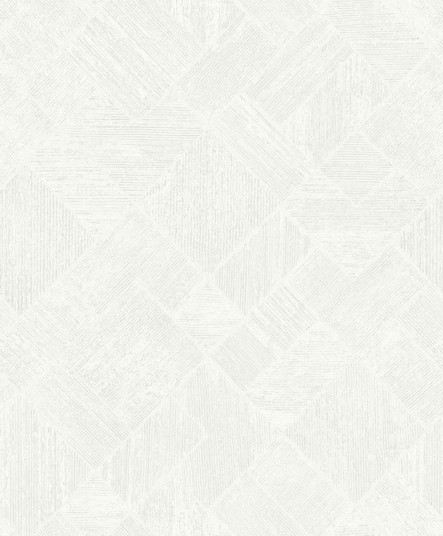 Marquetry White Tile Wallpaper - York Wallcoverings - MA35508 - York Wallcoverings Wallpaper