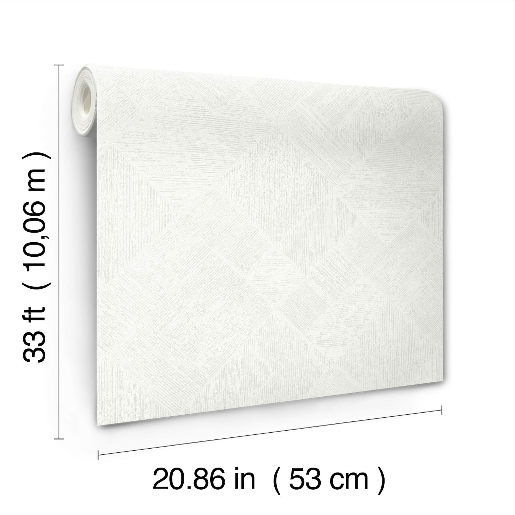 marquetry-white-tile-wallpaper-york-wallcoverings-ma35508 - York Wallcoverings Wallpaper