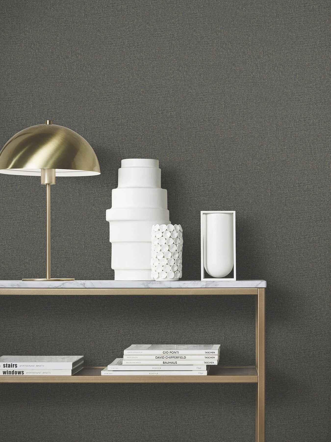 Garden Stone Charcoal Textured Wallpaper - York Wallcoverings - MA35520 - York Wallcoverings Wallpaper