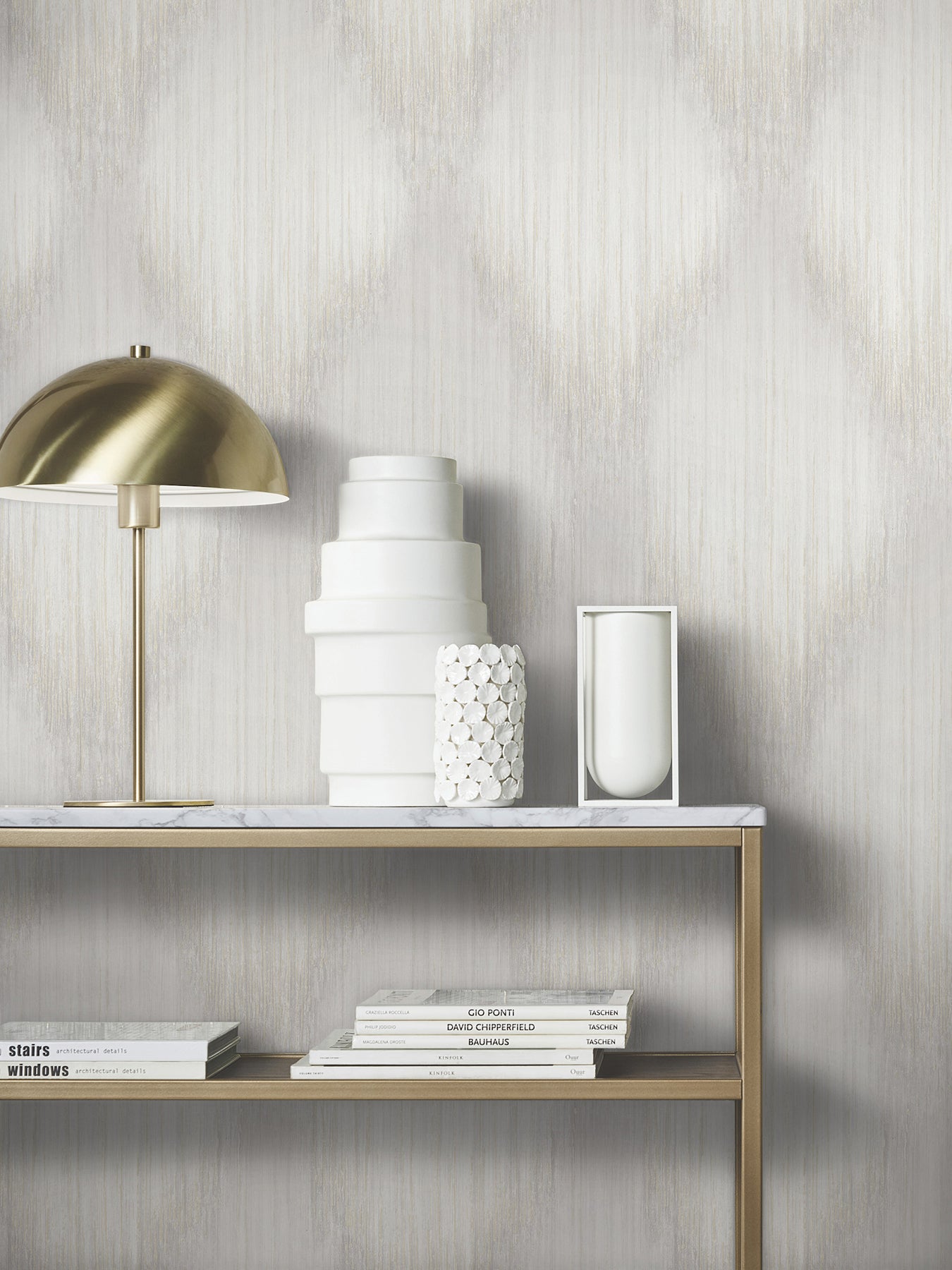 Starfall Dove Metallic Ikat Wallpaper - York Wallcoverings - MA35801 - York Wallcoverings Wallpaper
