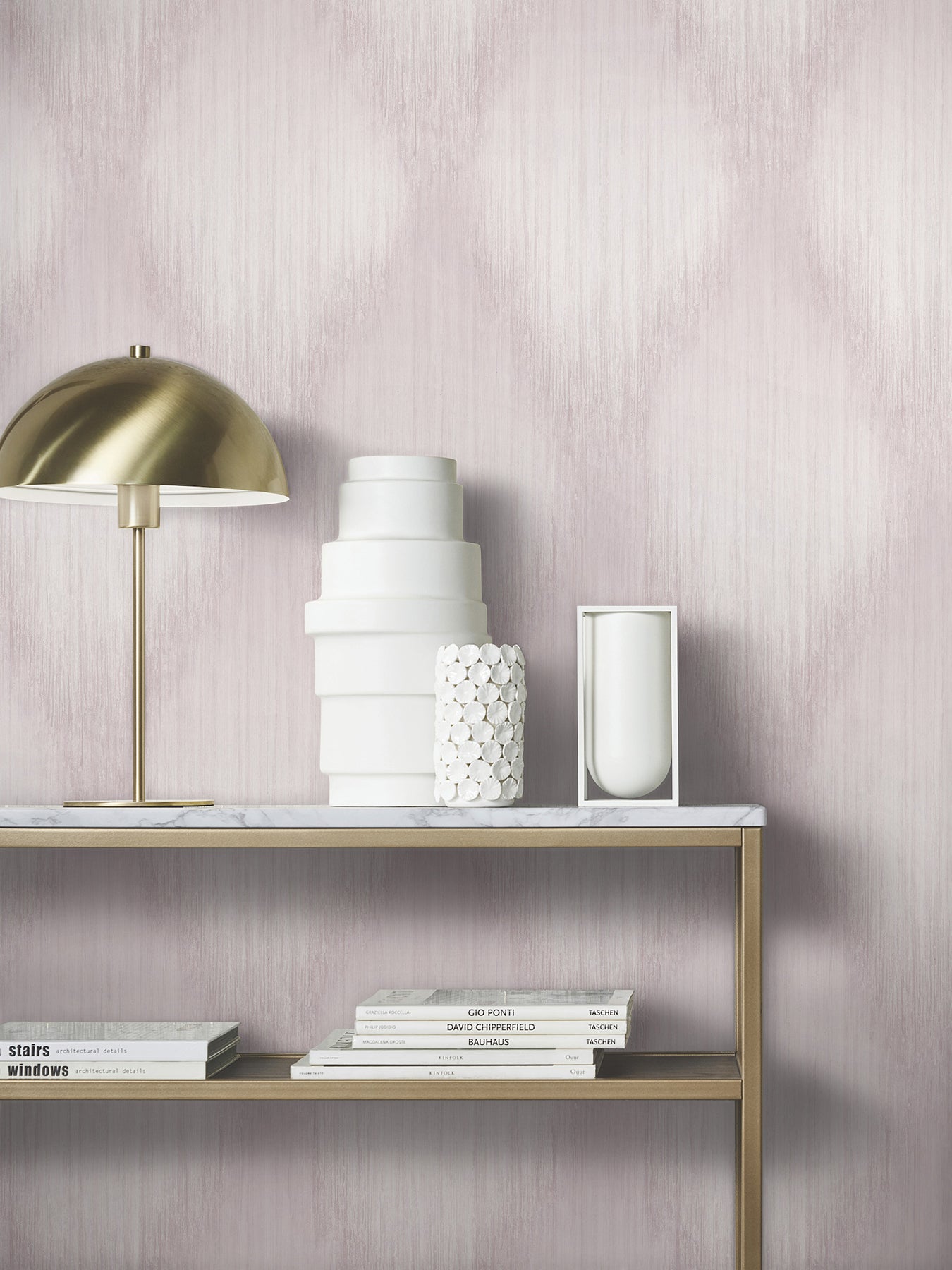 Starfall Mauve Metallic Ikat Wallpaper - York Wallcoverings - MA35802 - York Wallcoverings Wallpaper