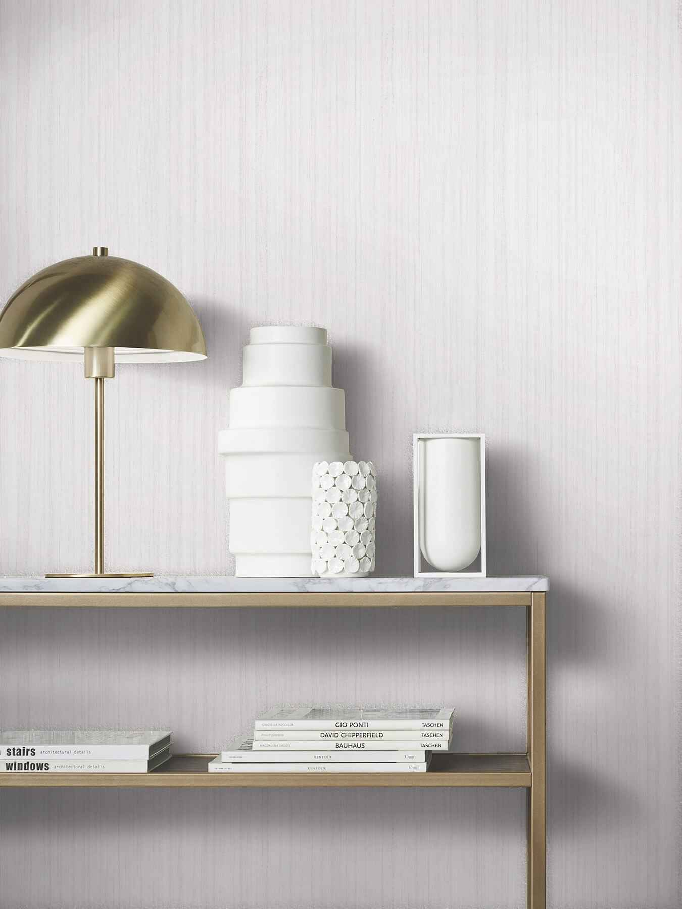 Indra Dove Striated Wallpaper - York Wallcoverings - MA35830 - York Wallcoverings Wallpaper