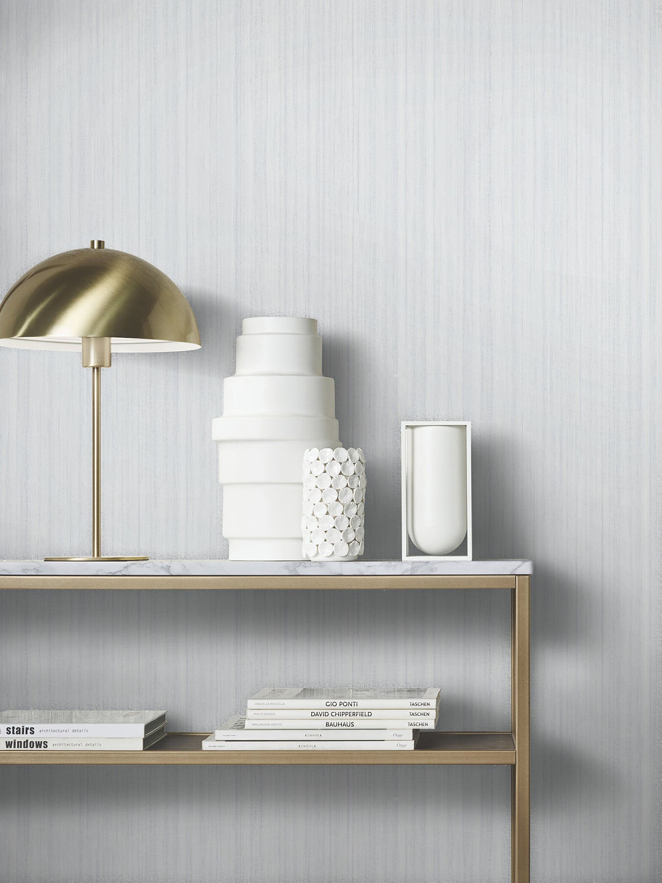 indra-light-grey-striated-wallpaper-york-wallcoverings-ma35832 - York Wallcoverings Wallpaper