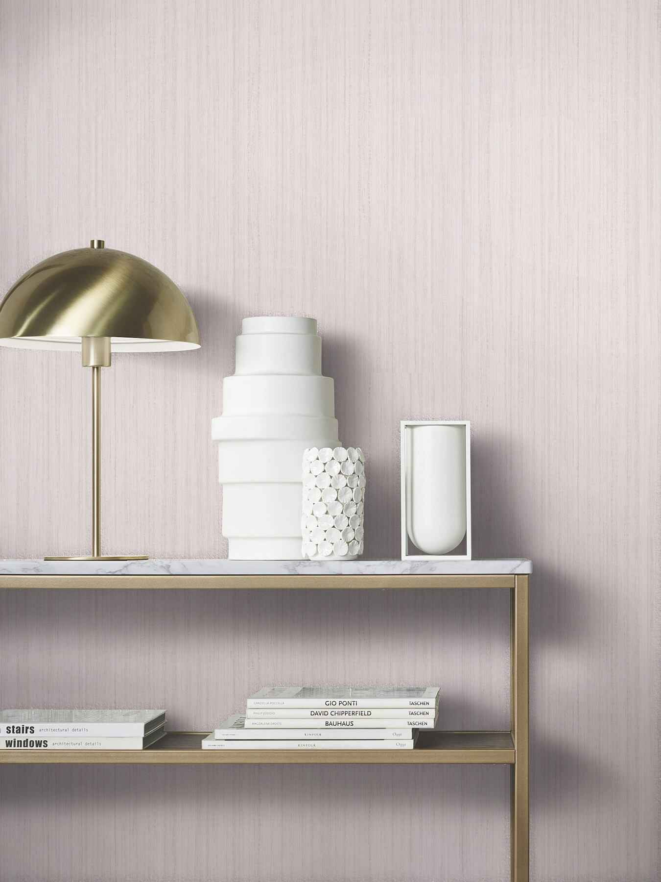 Indra Mauve Striated Wallpaper - York Wallcoverings - MA35833 - York Wallcoverings Wallpaper