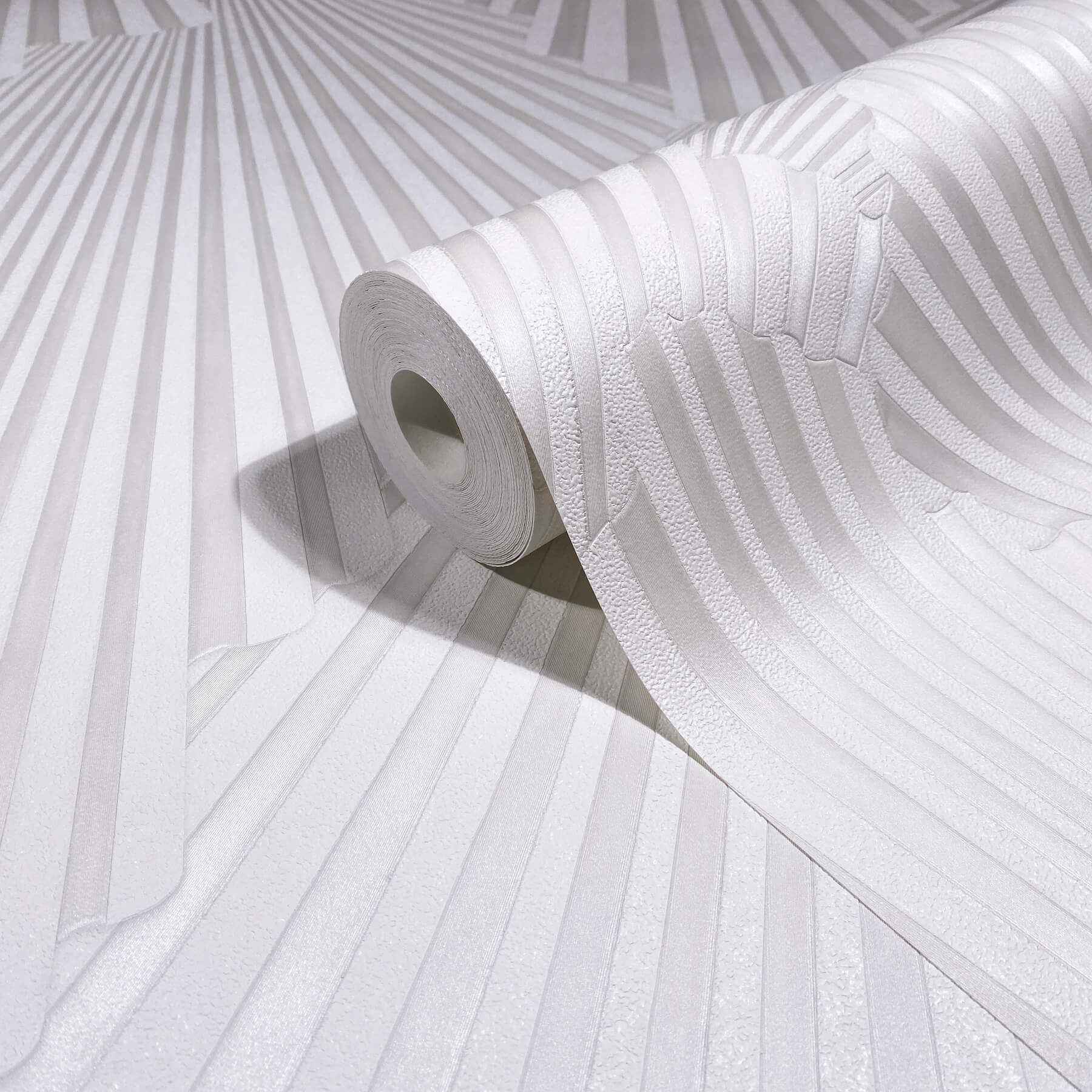 Lumiere White Deco Geo Wallpaper - York Wallcoverings - MA35845 - York Wallcoverings Wallpaper