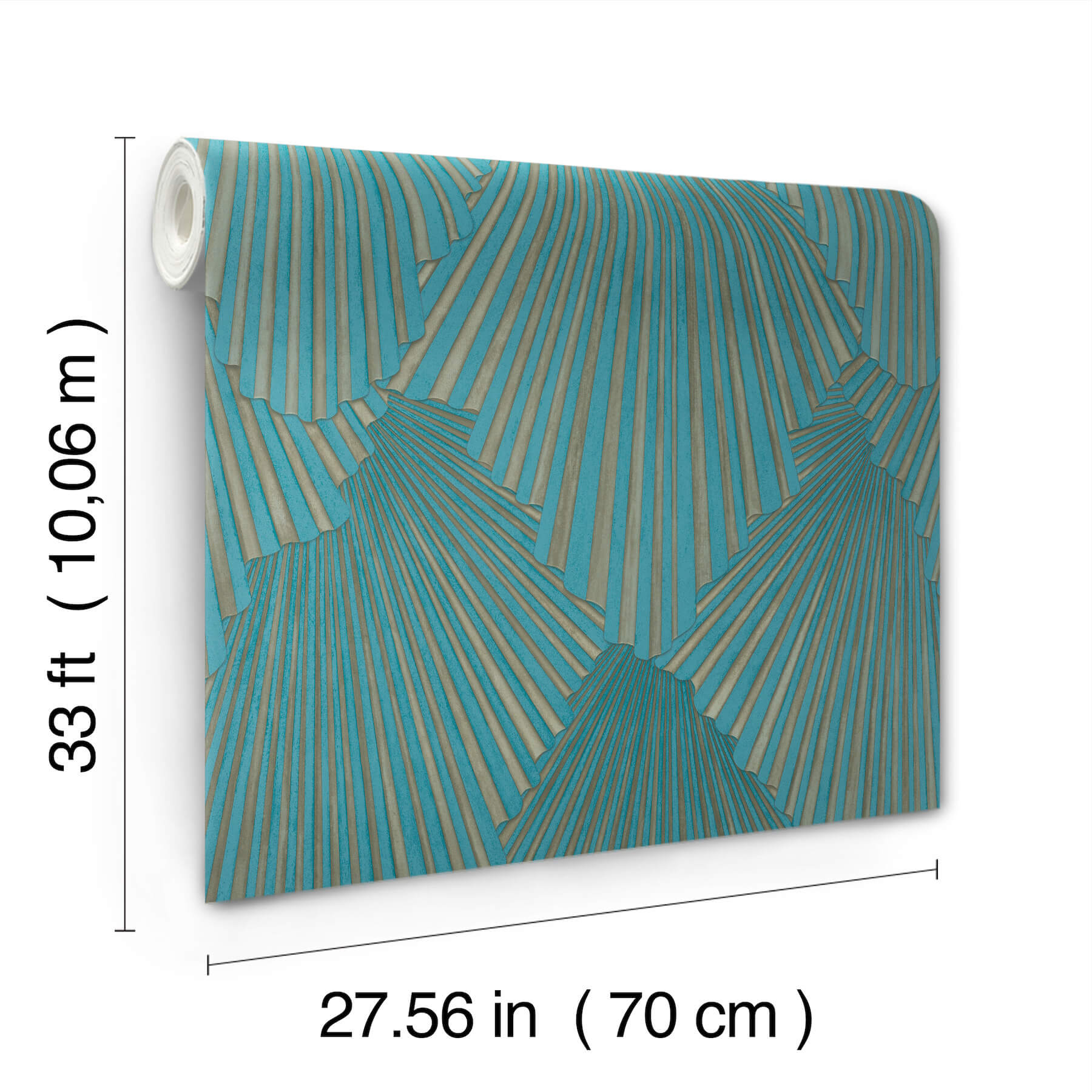 lumiere-teal-deco-geo-wallpaper-york-wallcoverings-ma35850 - York Wallcoverings Wallpaper