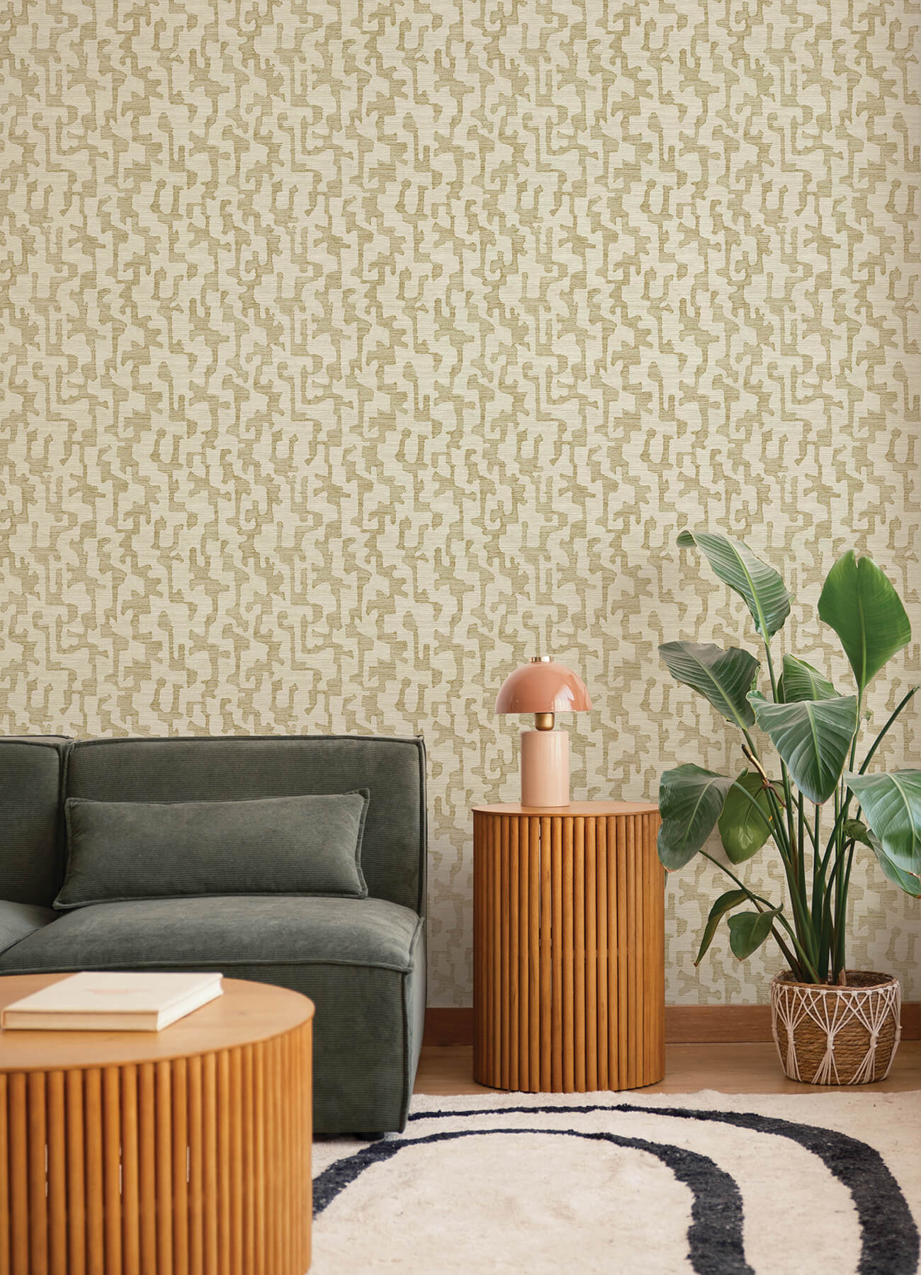 cipher-chestnut-geometric-faux-grasscloth-wallpaper-york-wallcoverings-4177-27700 - York Wallcoverings Papel pintado