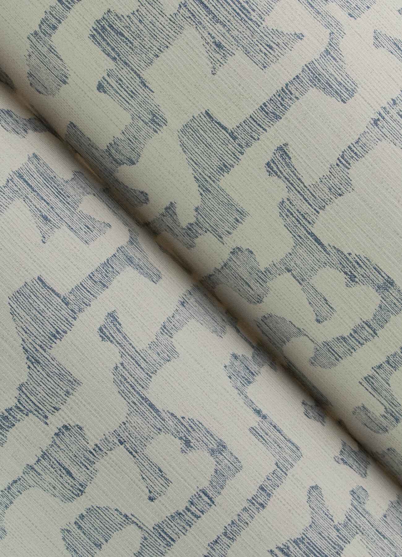 Cipher Blue Geometric Faux Grasscloth Wallpaper - York Wallcoverings - 4177-27701 - York Wallcoverings Wallpaper